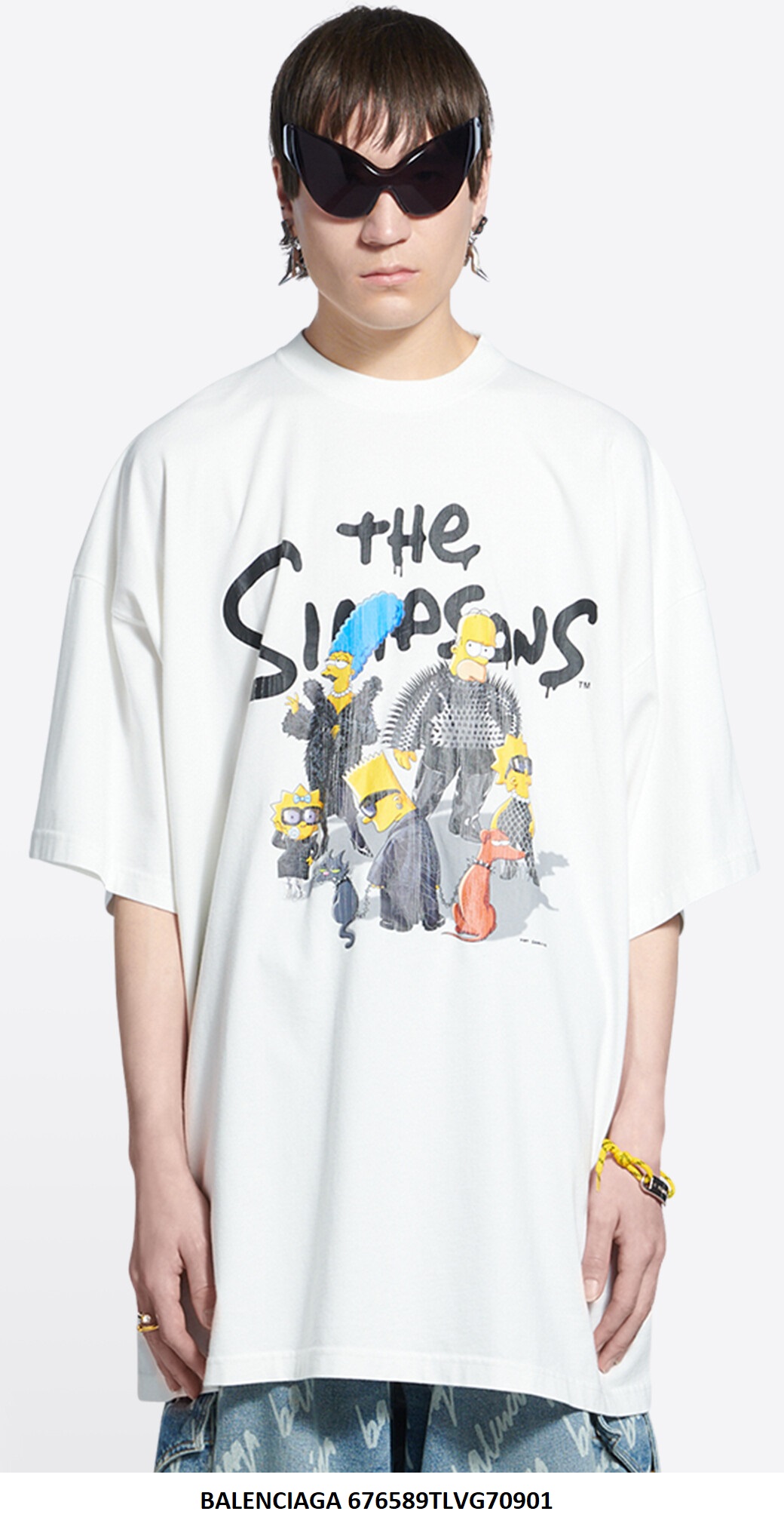 Balenciaga Print T-Shirt — 676589TLVG70901
