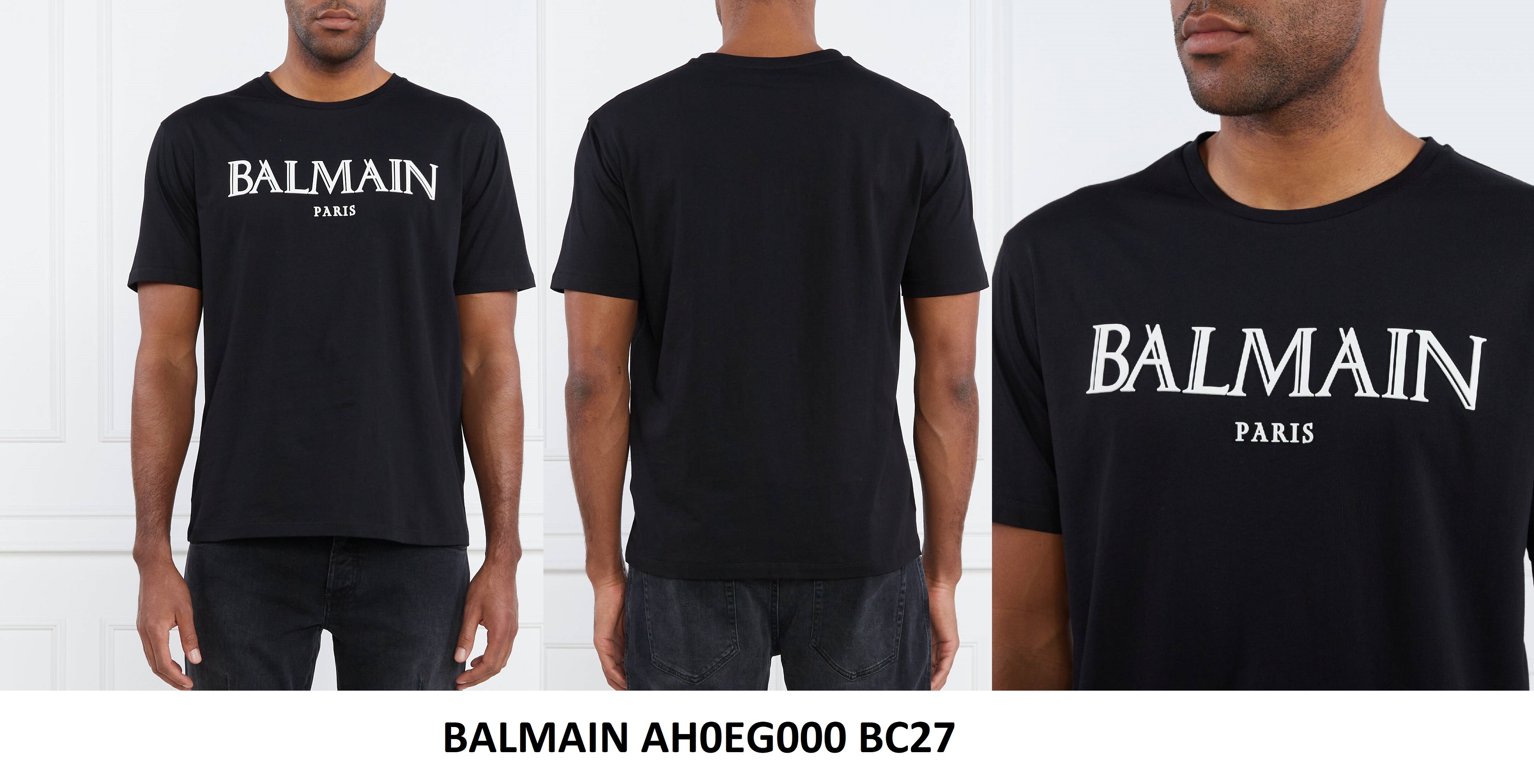 BALMAIN Embroidered / printed T-Shirt AH0EG000BC27