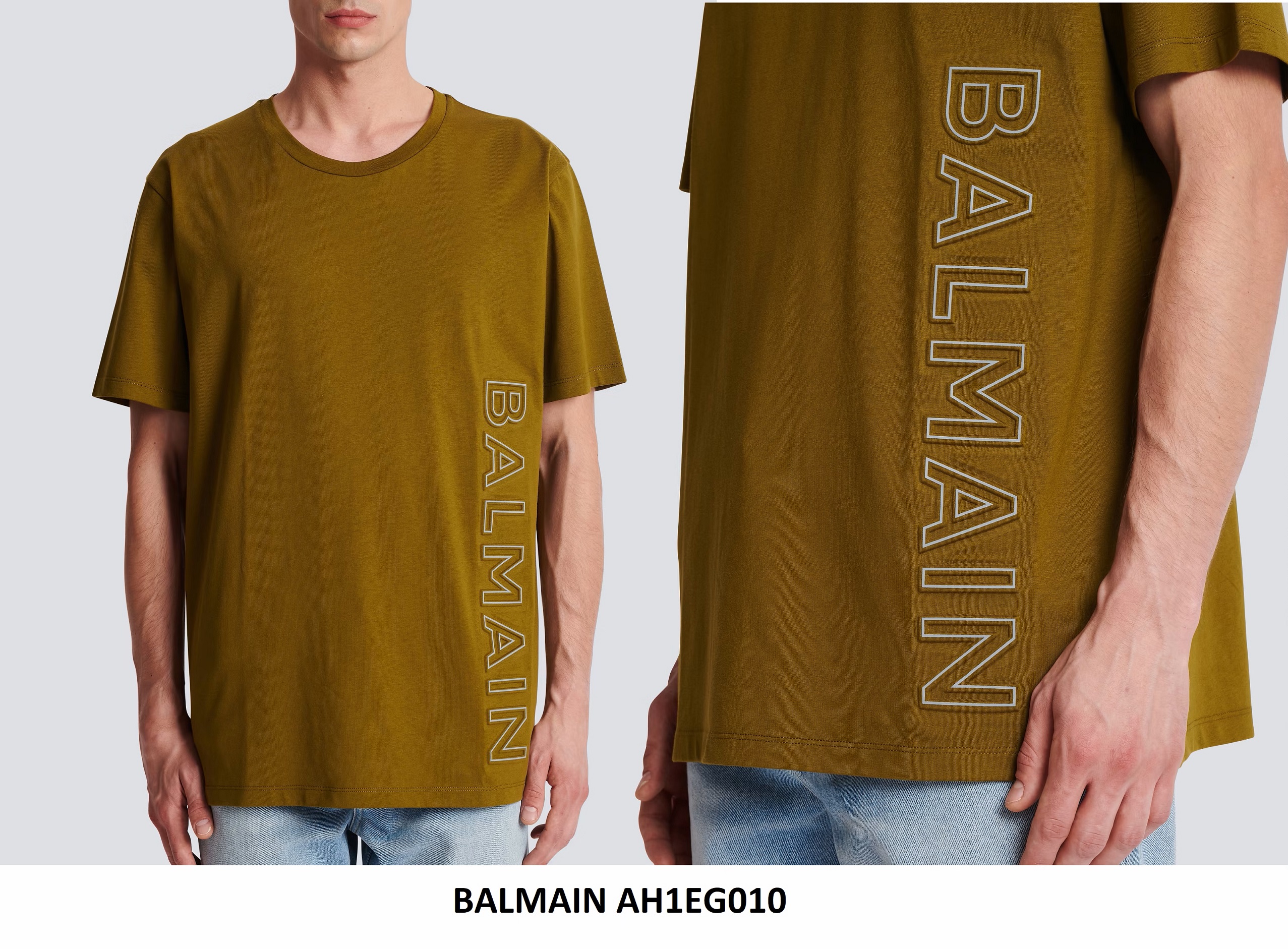 BALMAIN Embroidered / printed T-Shirt AH1EG010BC