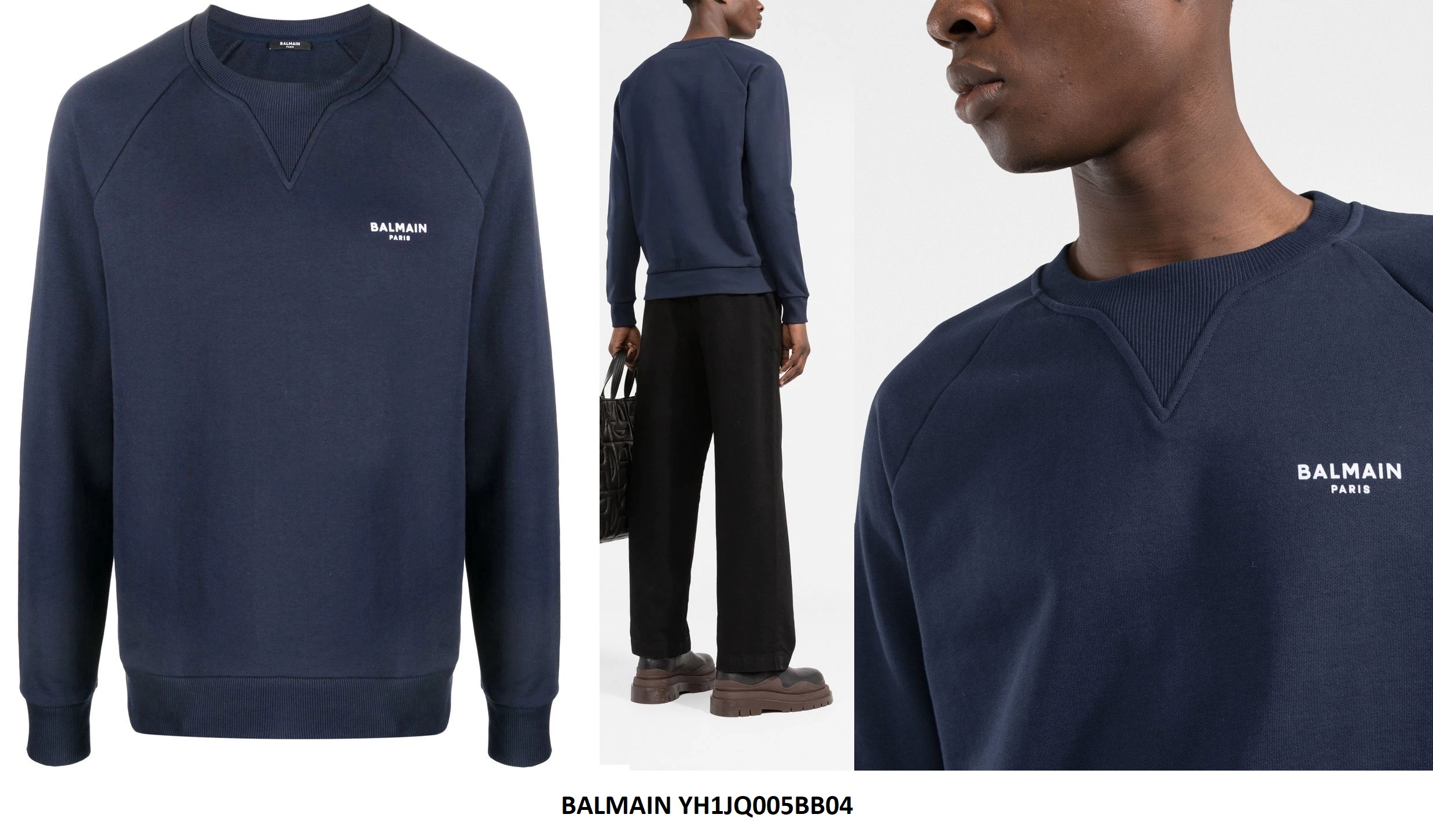 BALMAIN Sweatshirt — YH1JQ005BB04