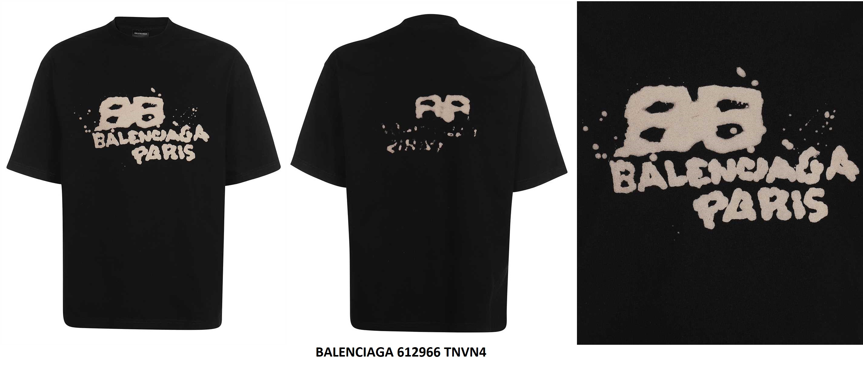 Balenciaga Logo T-Shirt — 612966TNVN4