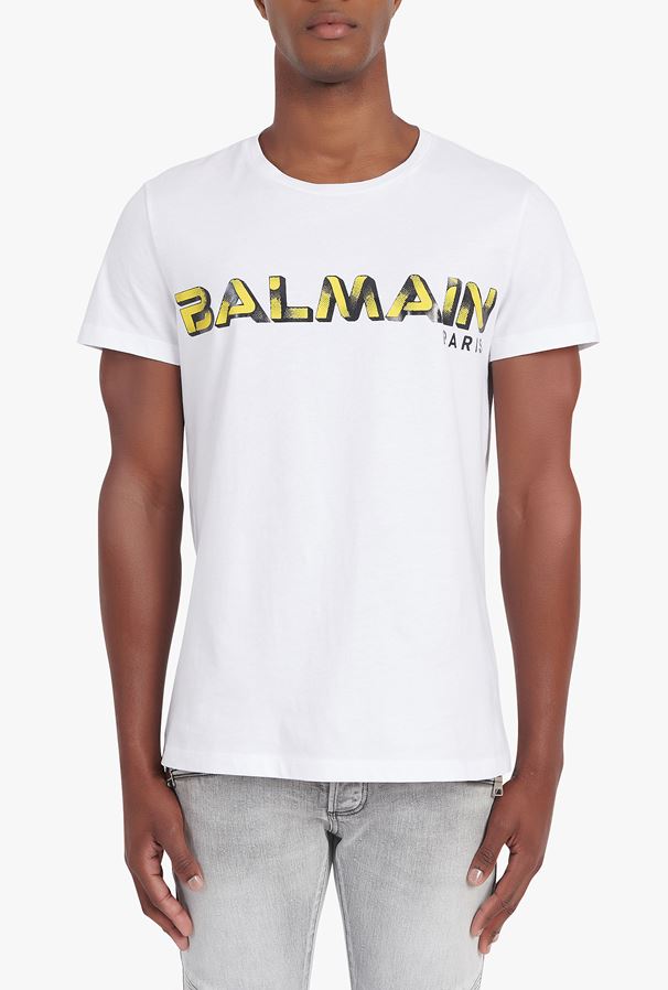 BALMAIN Embroidered / printed T-Shirt WH1EF000B138GDV