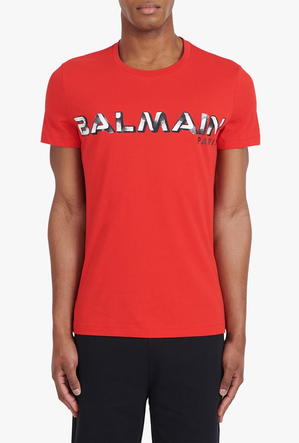 BALMAIN Embroidered / printed T-Shirt WH1EF000B138MAI