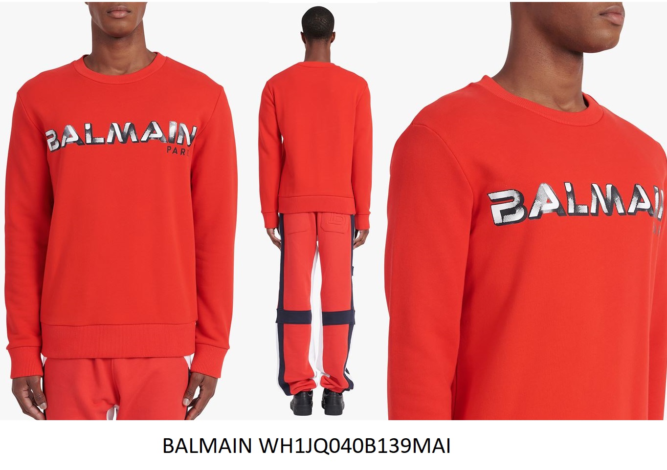 BALMAIN Tracksuit Set — WH1JQ040B139MAI