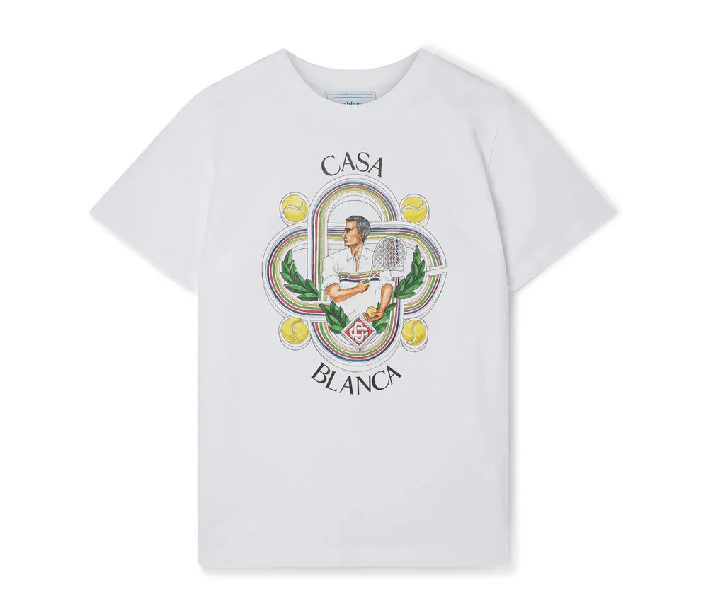 Le Joueur Printed T-Shirt — White