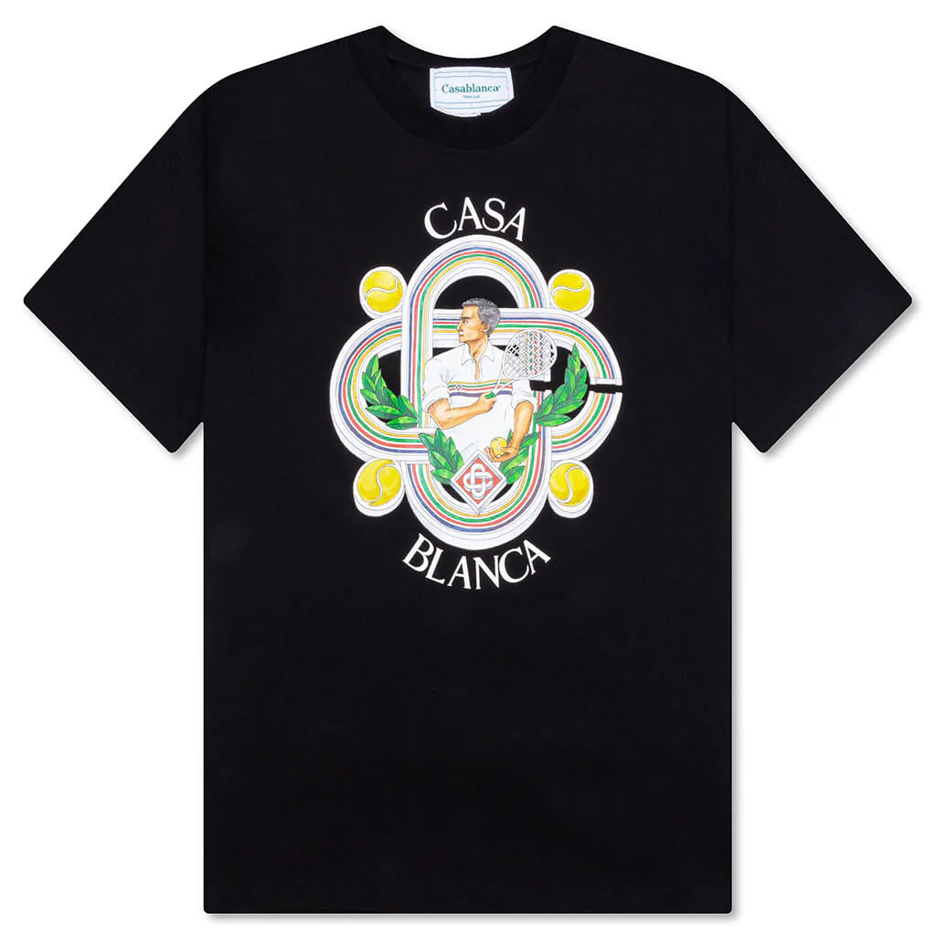 Le Joueure Printed T-Shirt — Black