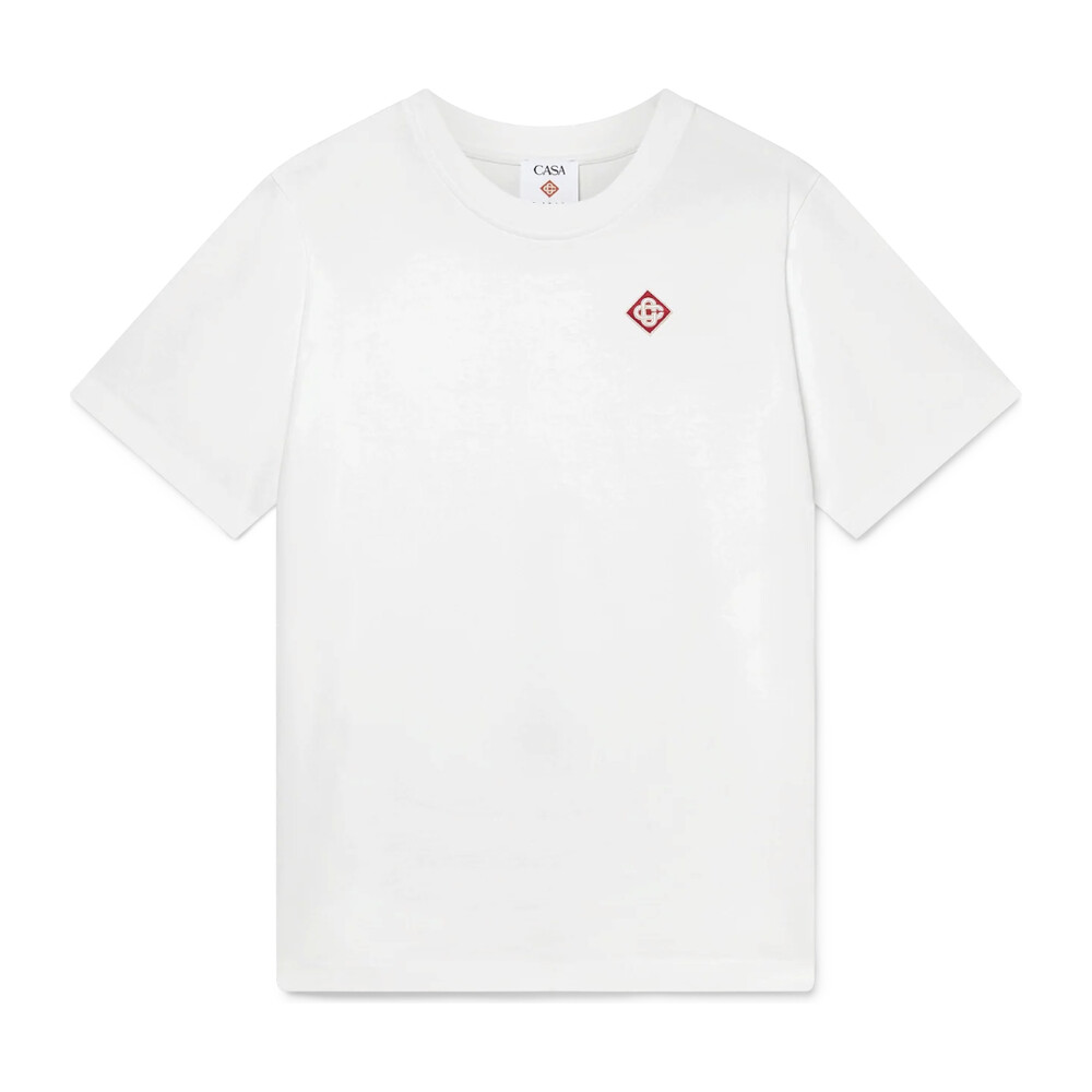 Casablanca Logo Patch T-Shirt — White