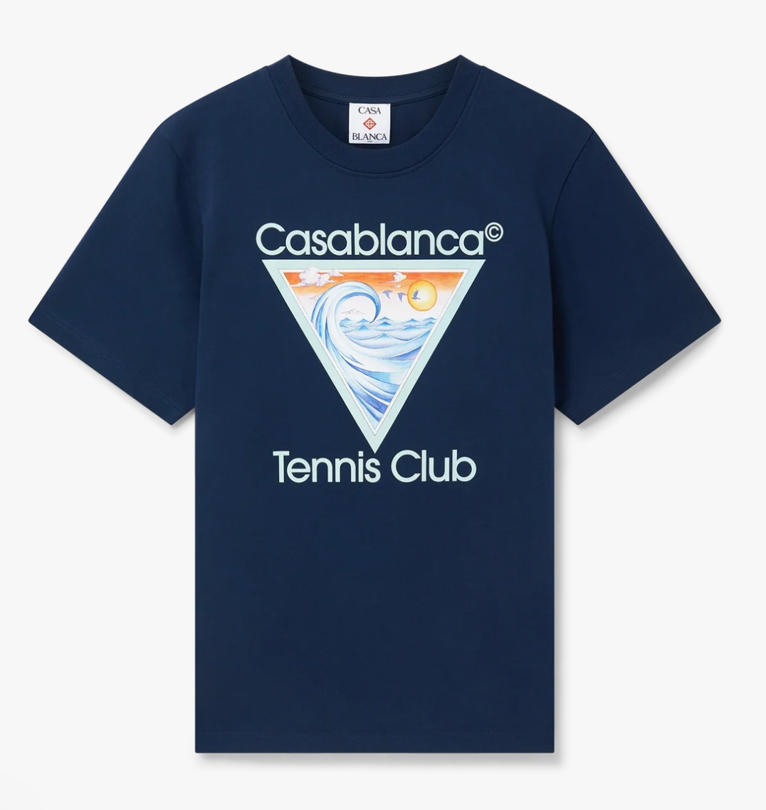 Tennis Club Icon T-Shirt — Navy Blue