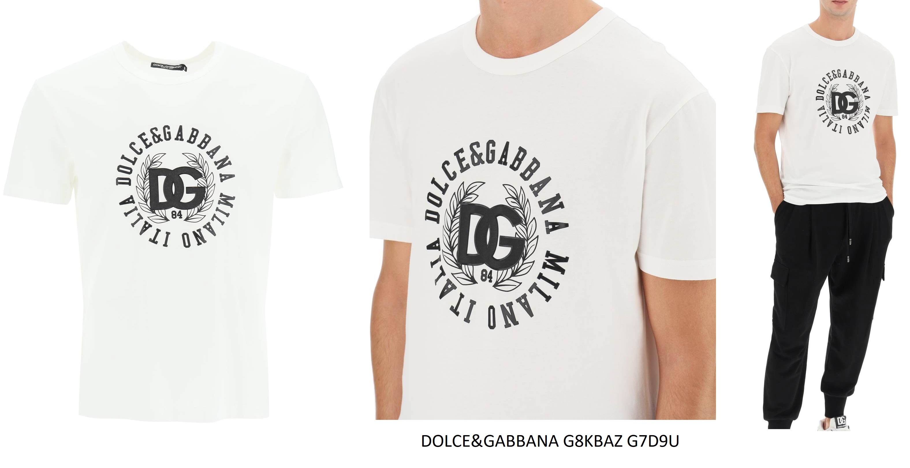 Dolce & Gabbana Logo Print T-Shirt — White