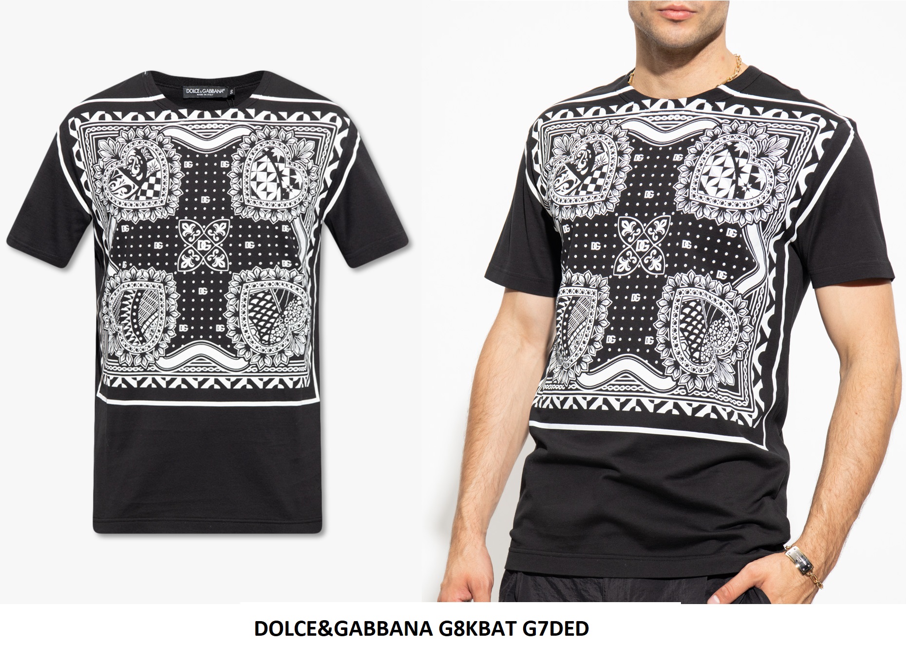 Dolce & Gabbana Bandana Print T-Shirt