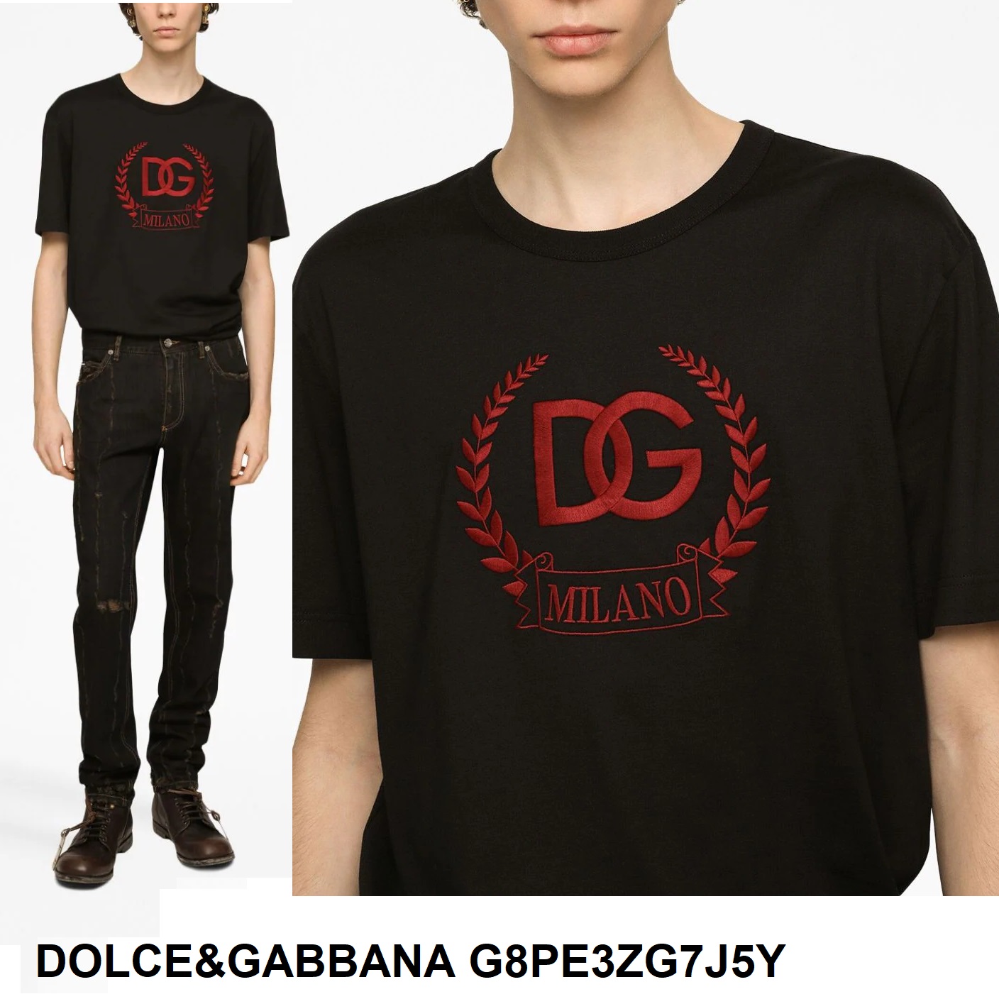 Dolce & Gabbana DG Milano T-Shirt — Black