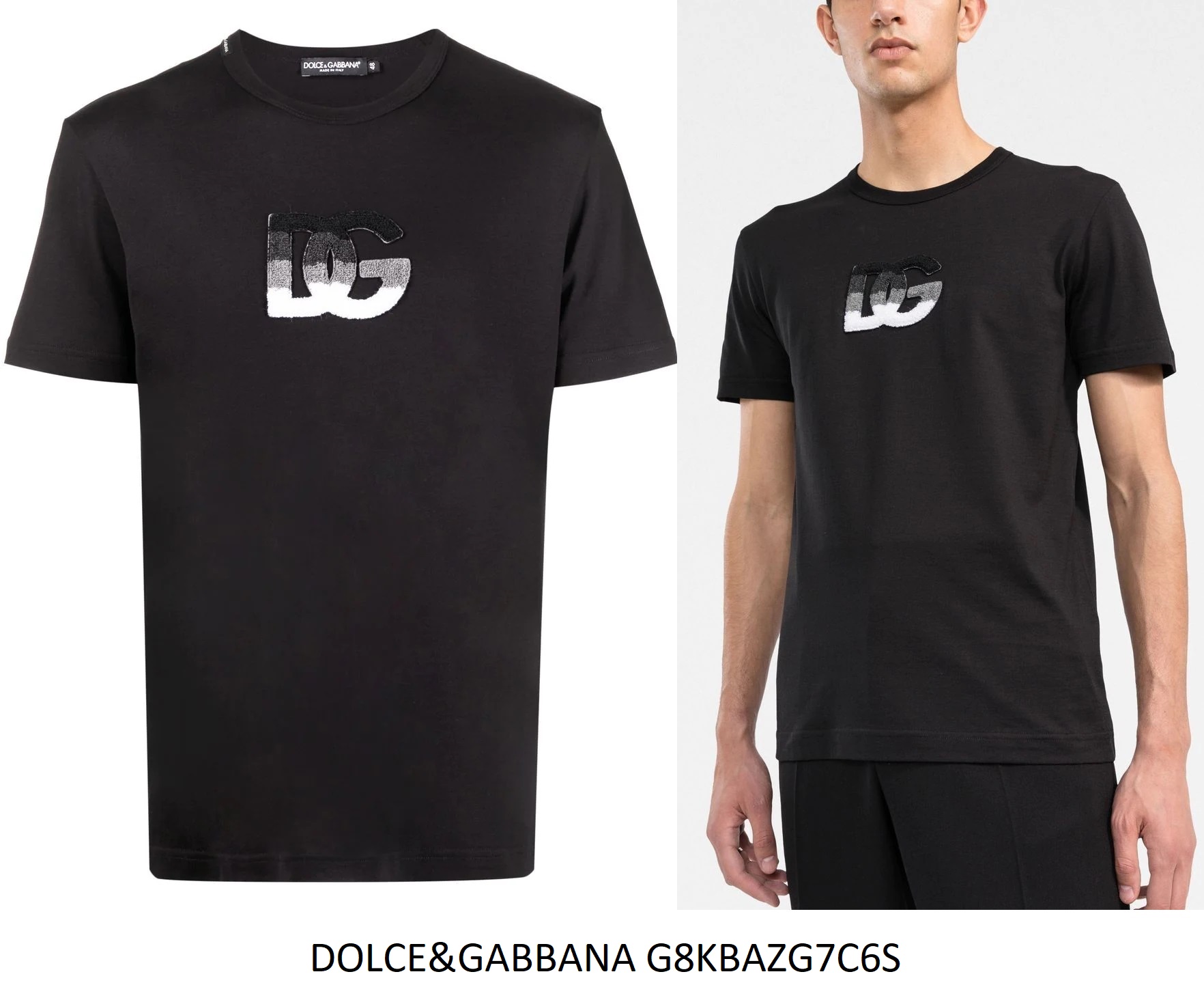 Dolce & Gabbana DG Logo T-Shirt — Black