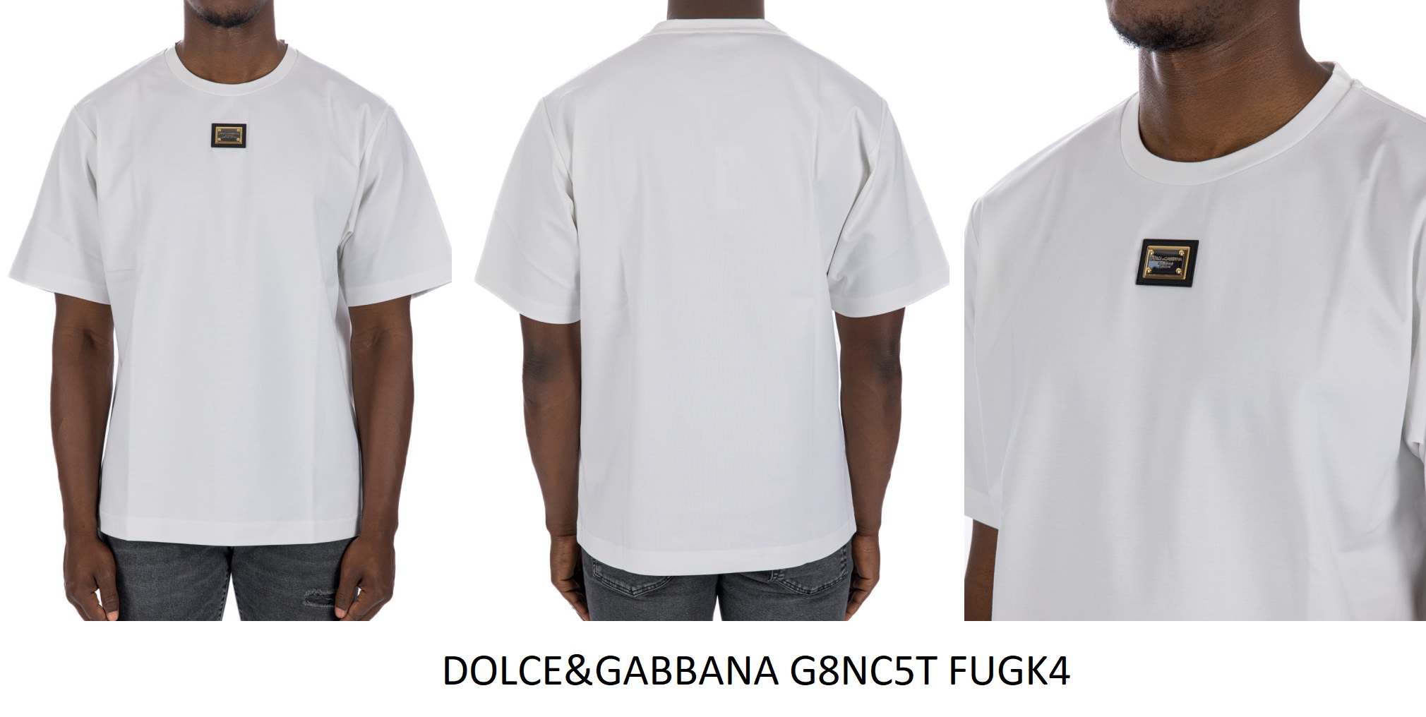 Dolce & Gabbana Logo Plaque T-Shirt — White