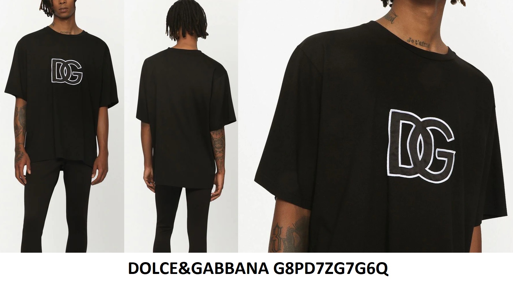 Dolce & Gabbana DG Logo T-Shirt — Black