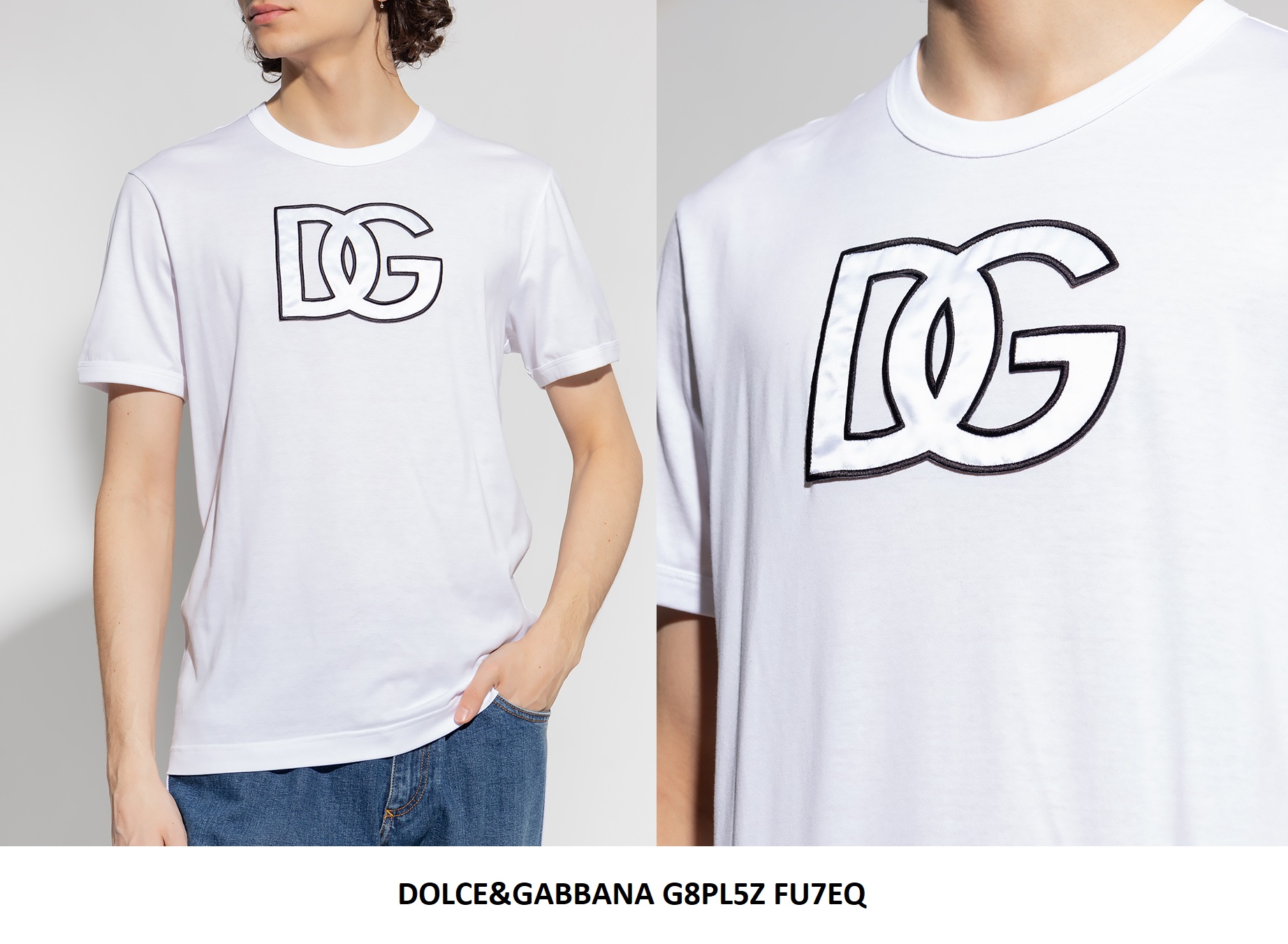 Dolce & Gabbana DG Outline T-Shirt — White