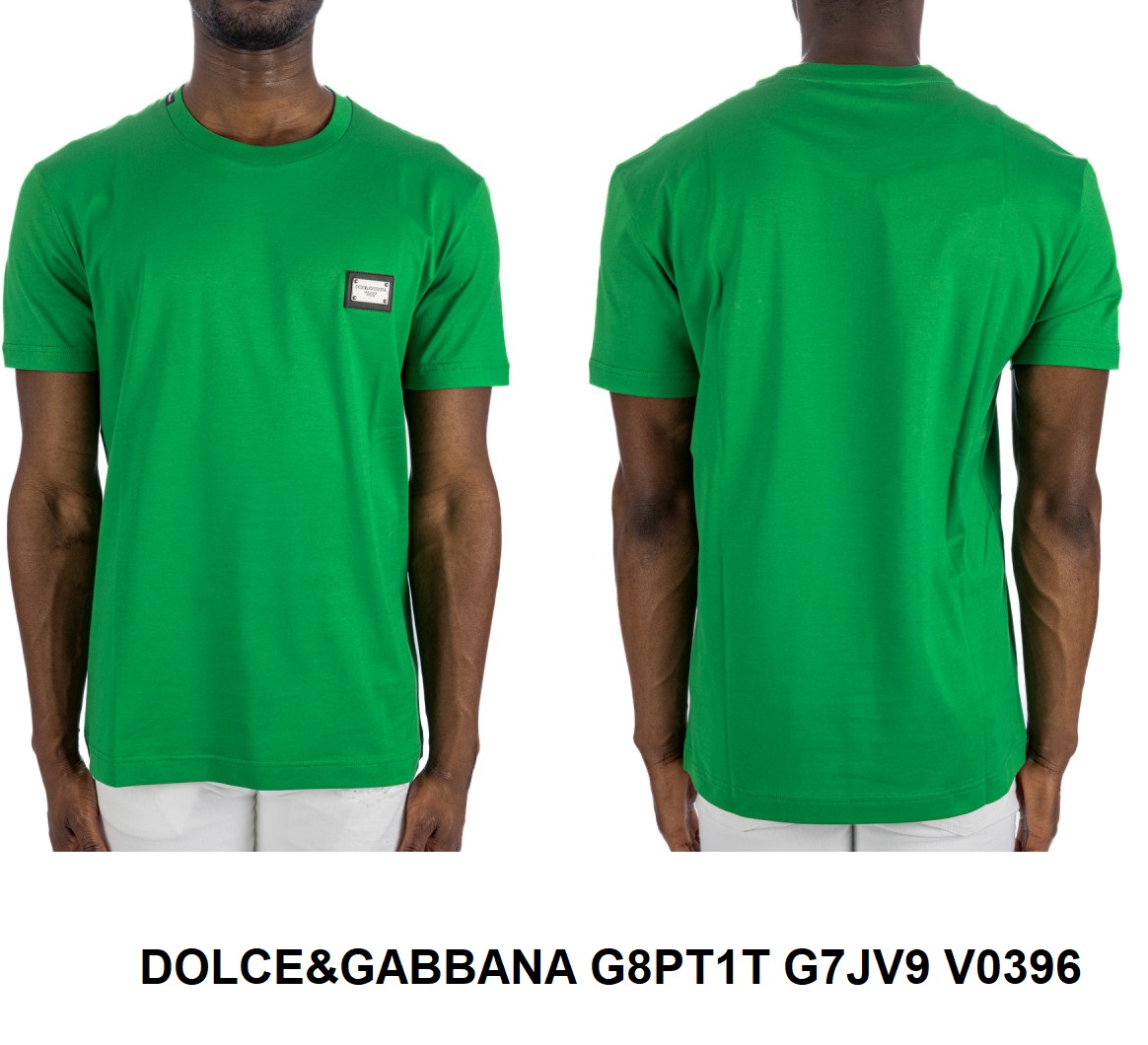 Dolce & Gabbana Logo Plaque T-Shirt — Green