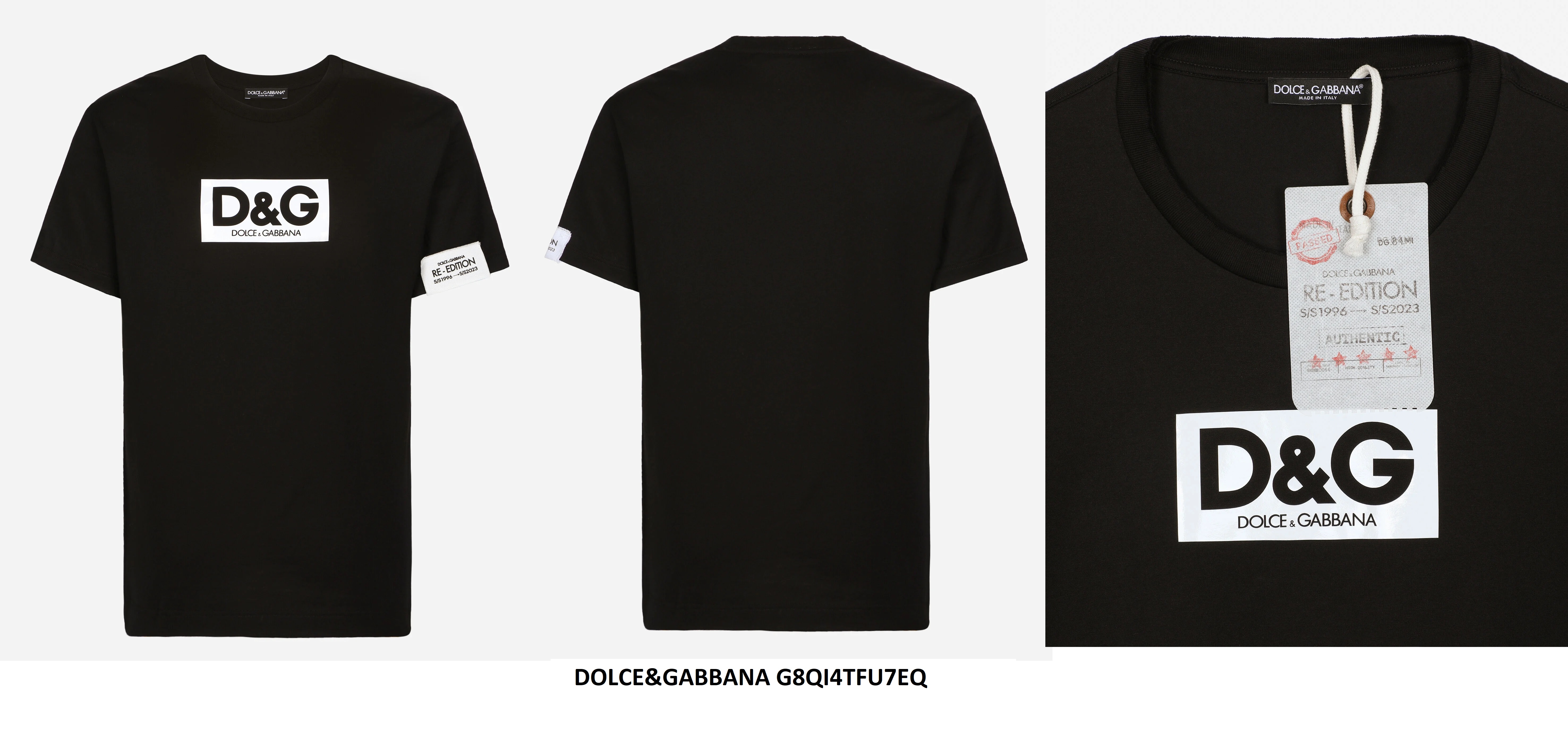 Dolce & Gabbana D&G Logo T-Shirt — Black
