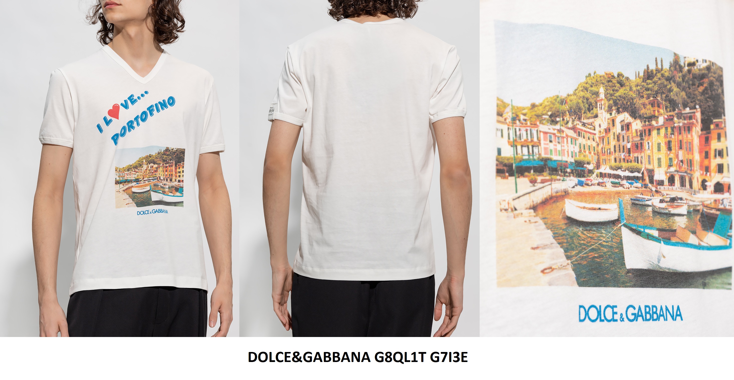 Dolce & Gabbana Photo Print T-Shirt — White