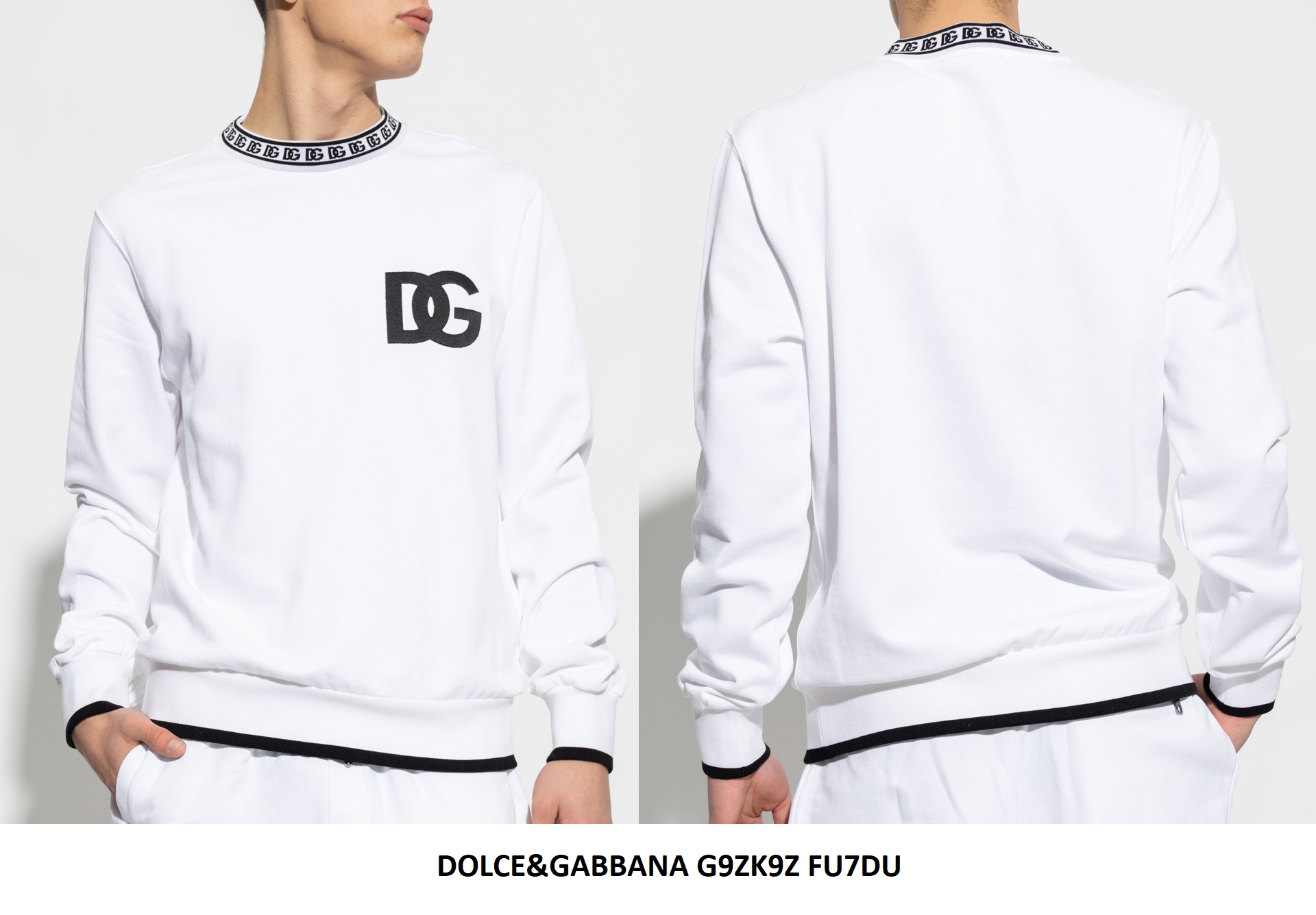 Dolce & Gabbana DG Logo Sweatshirt — White