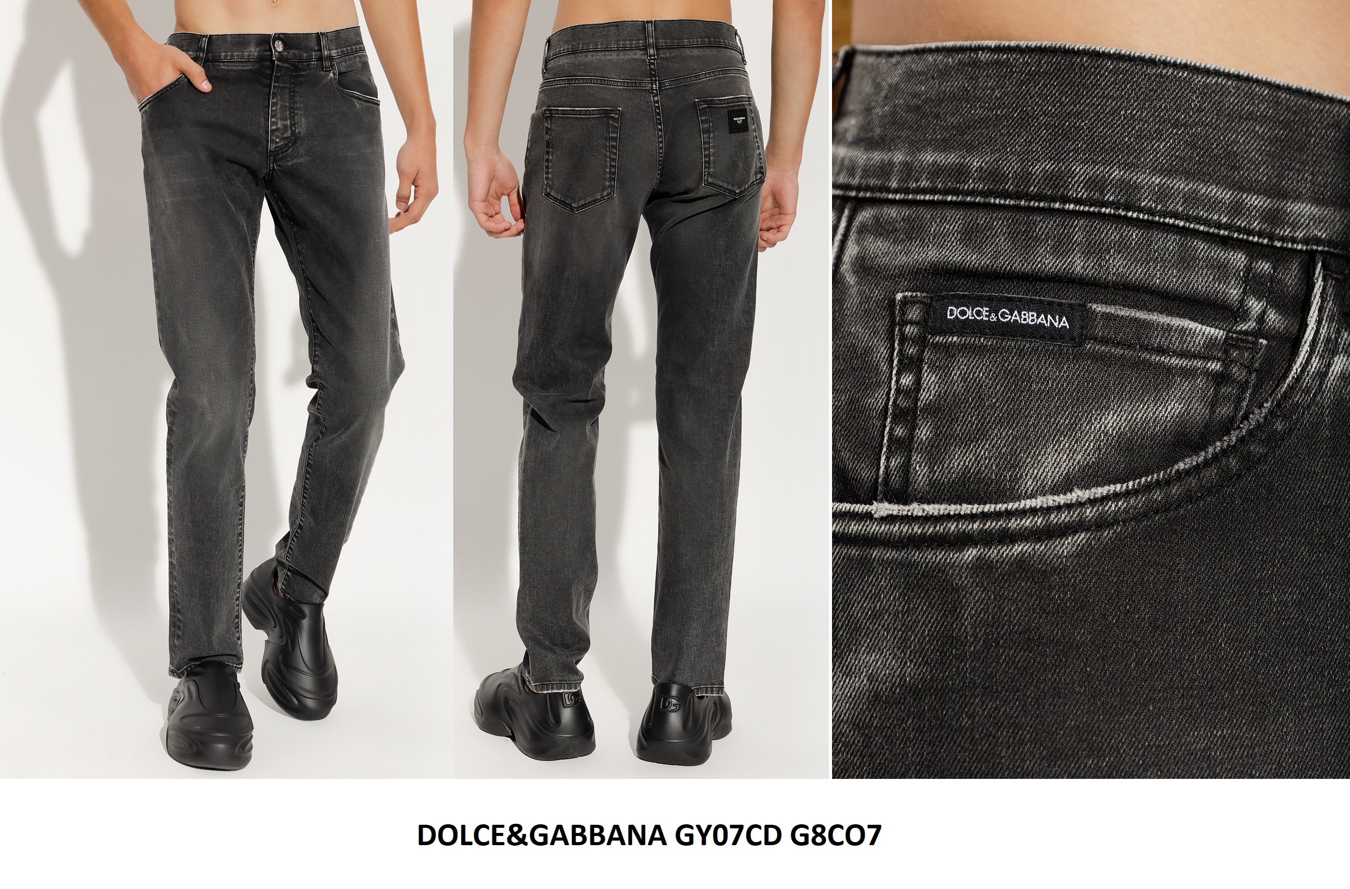 Dolce & Gabbana 5-Pocket Jeans — Black