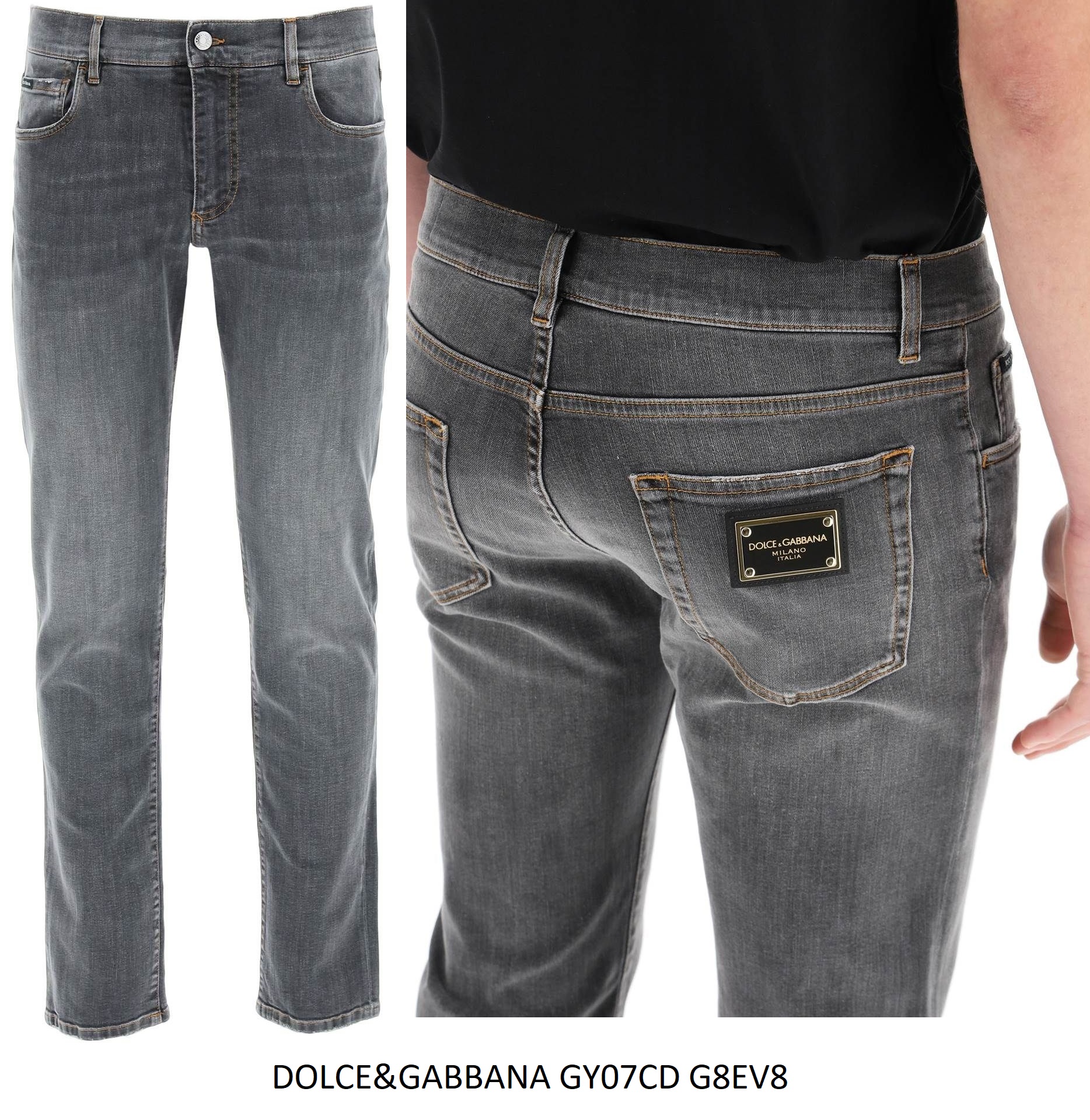 Dolce & Gabbana 5-Pocket Jeans — Grey