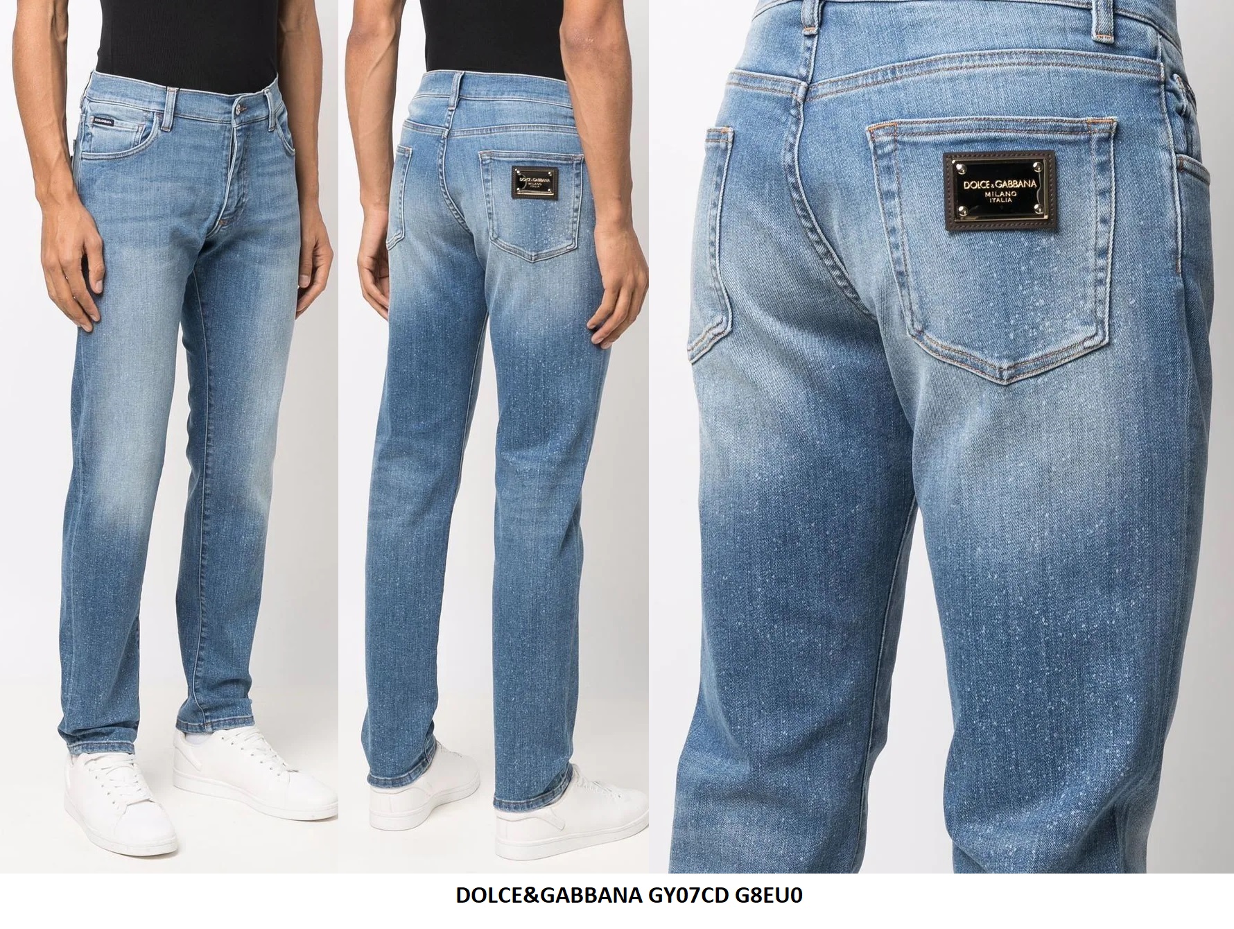 5-Pocket Jeans — Mid Blue