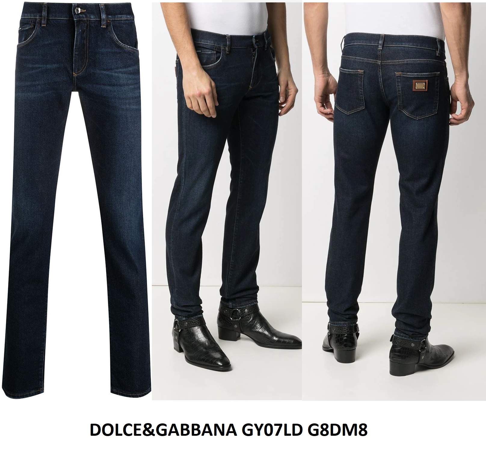 Slim Fit Jeans — Dark Rinse
