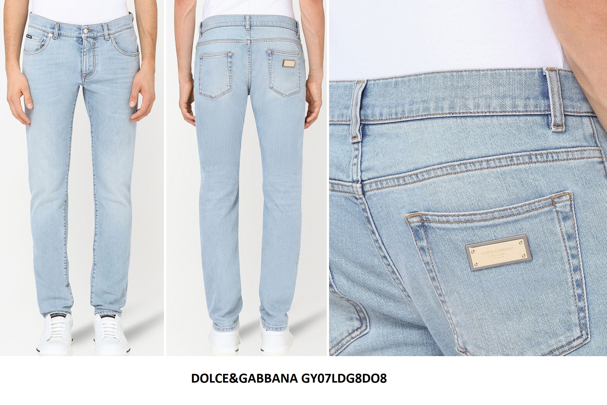 Slim Fit Jeans — Light Blue