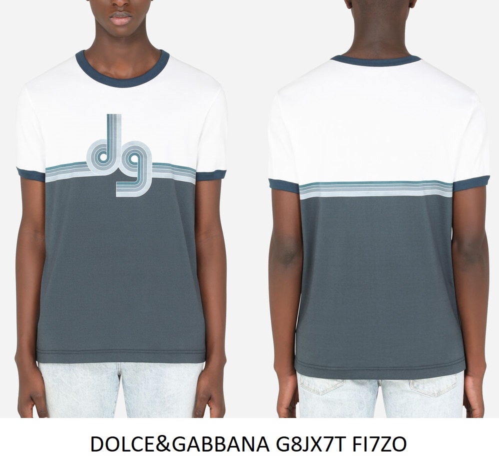 Colorblock T-Shirt — White/Navy
