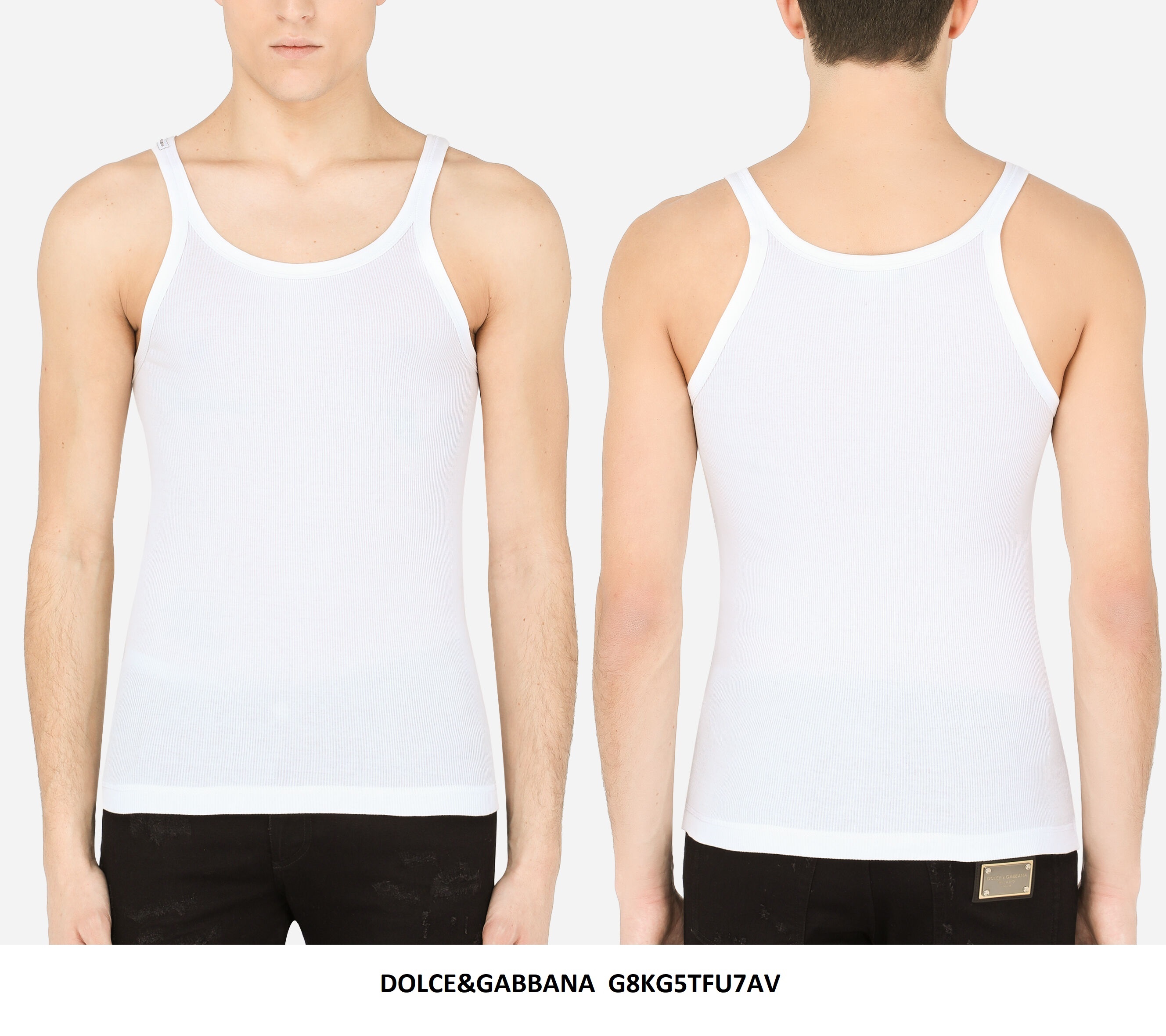 Ribbed Tank Top — White