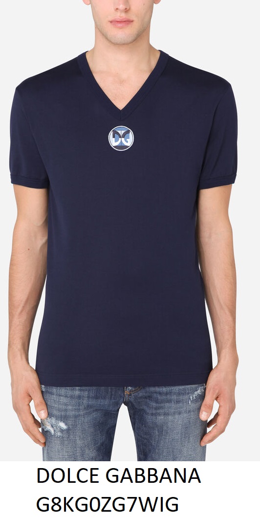 V-Neck T-Shirt — Navy