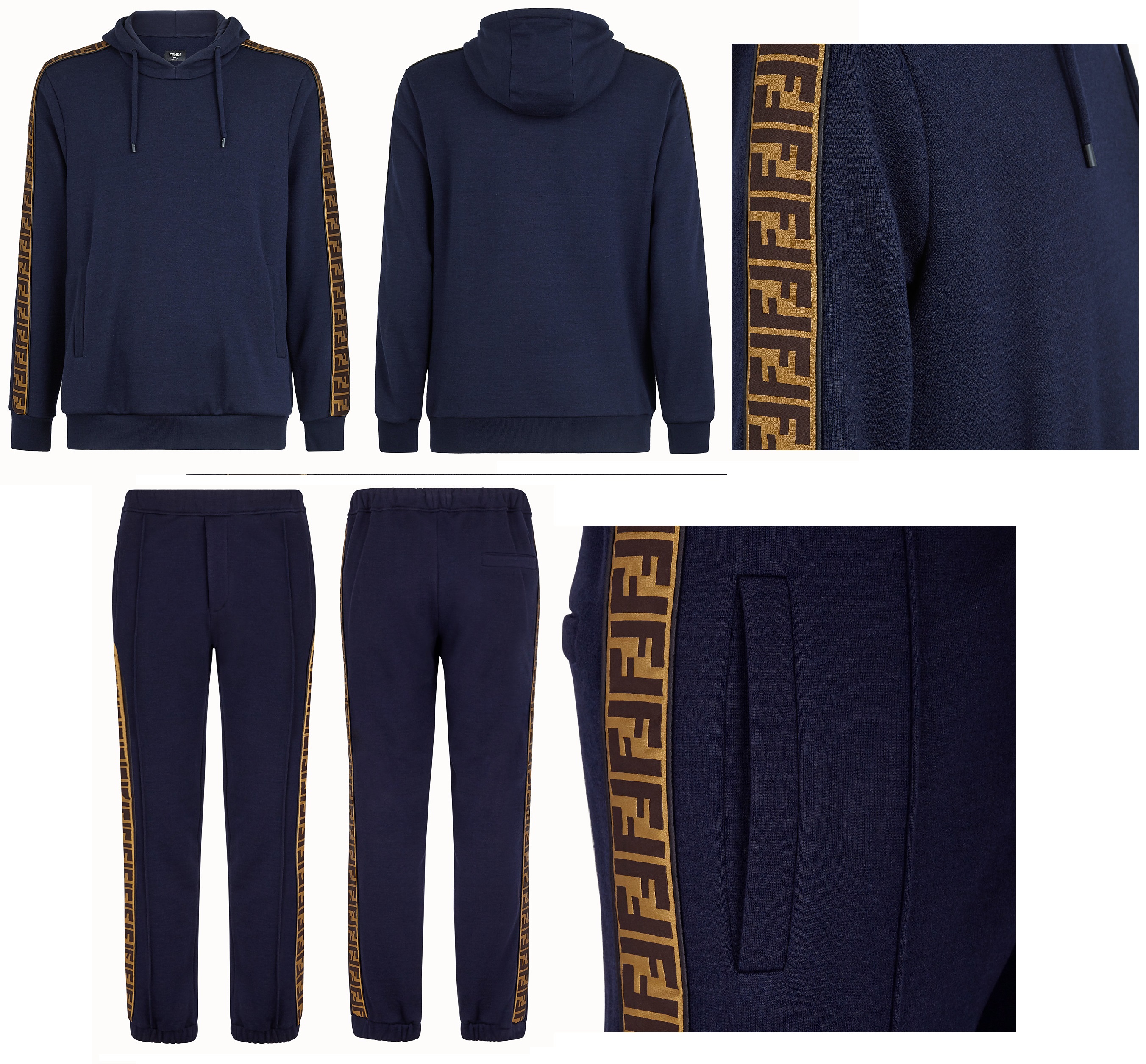 FF Tape Tracksuit Set, Navy — FY0870A1EGF0QA