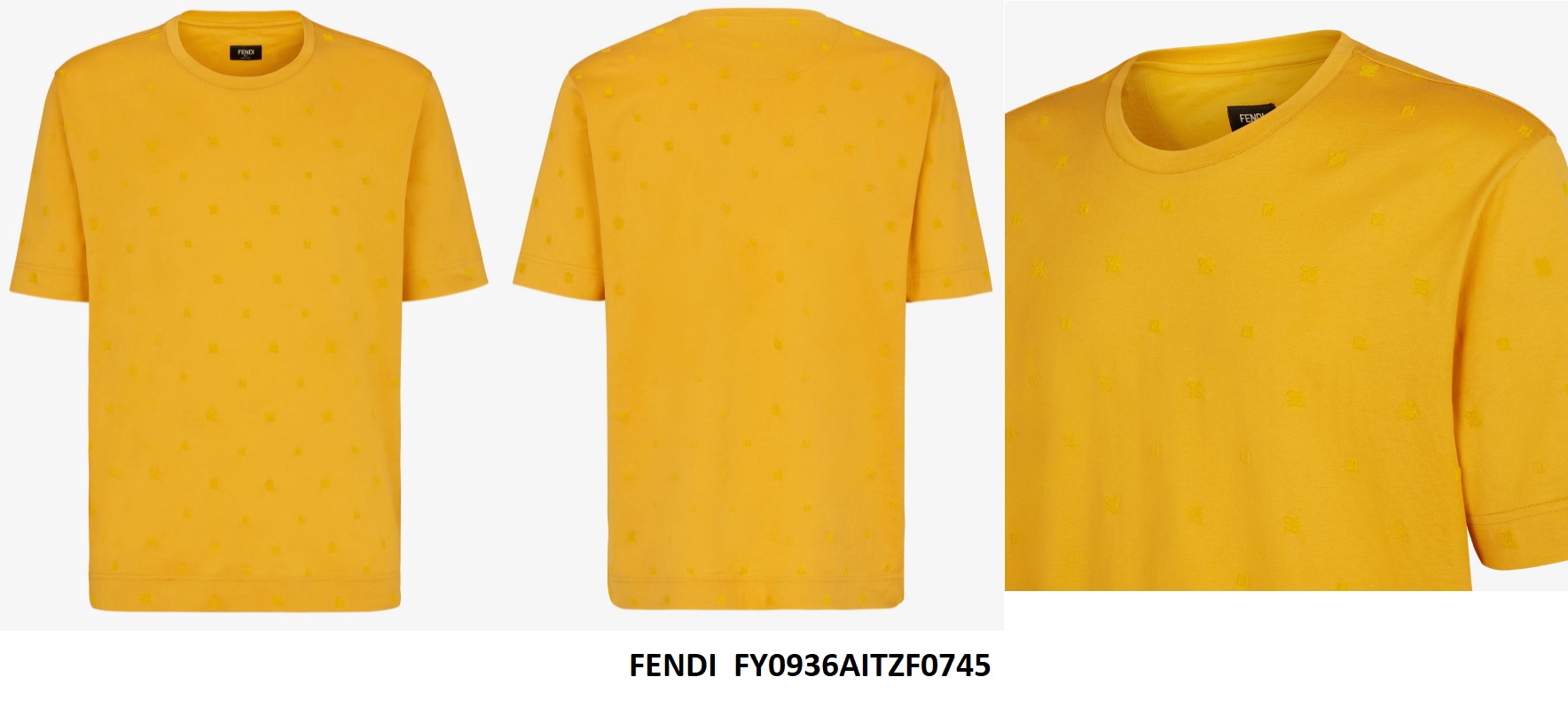 T-Shirt, Yellow — FY0936AITZF0745