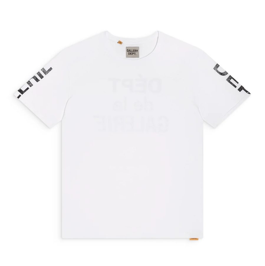 Gallery Dept. Sleeve Print T-Shirt — White