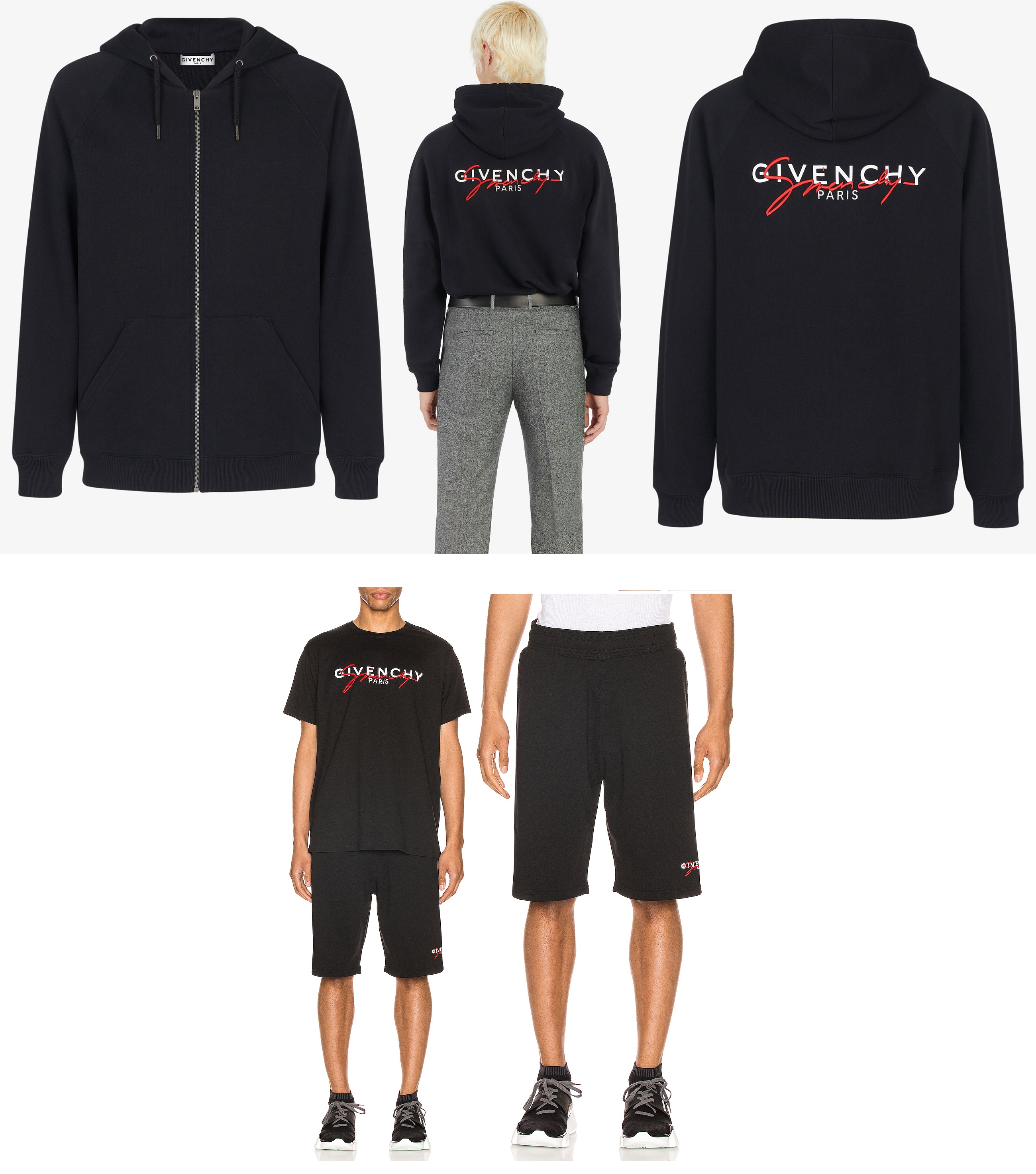 Zip Hoodie, Black — BMJ05K30AF