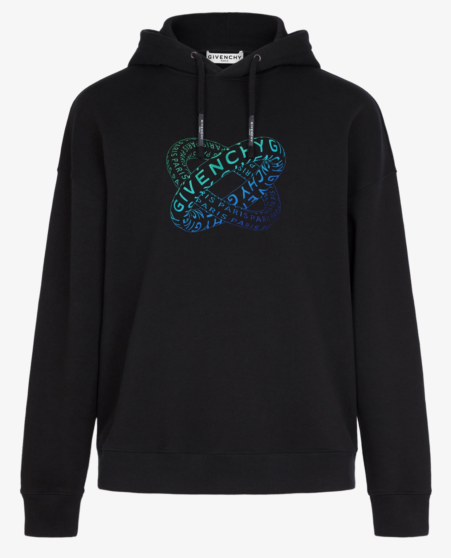 Print Hoodie, Black — BMJ07F30AF