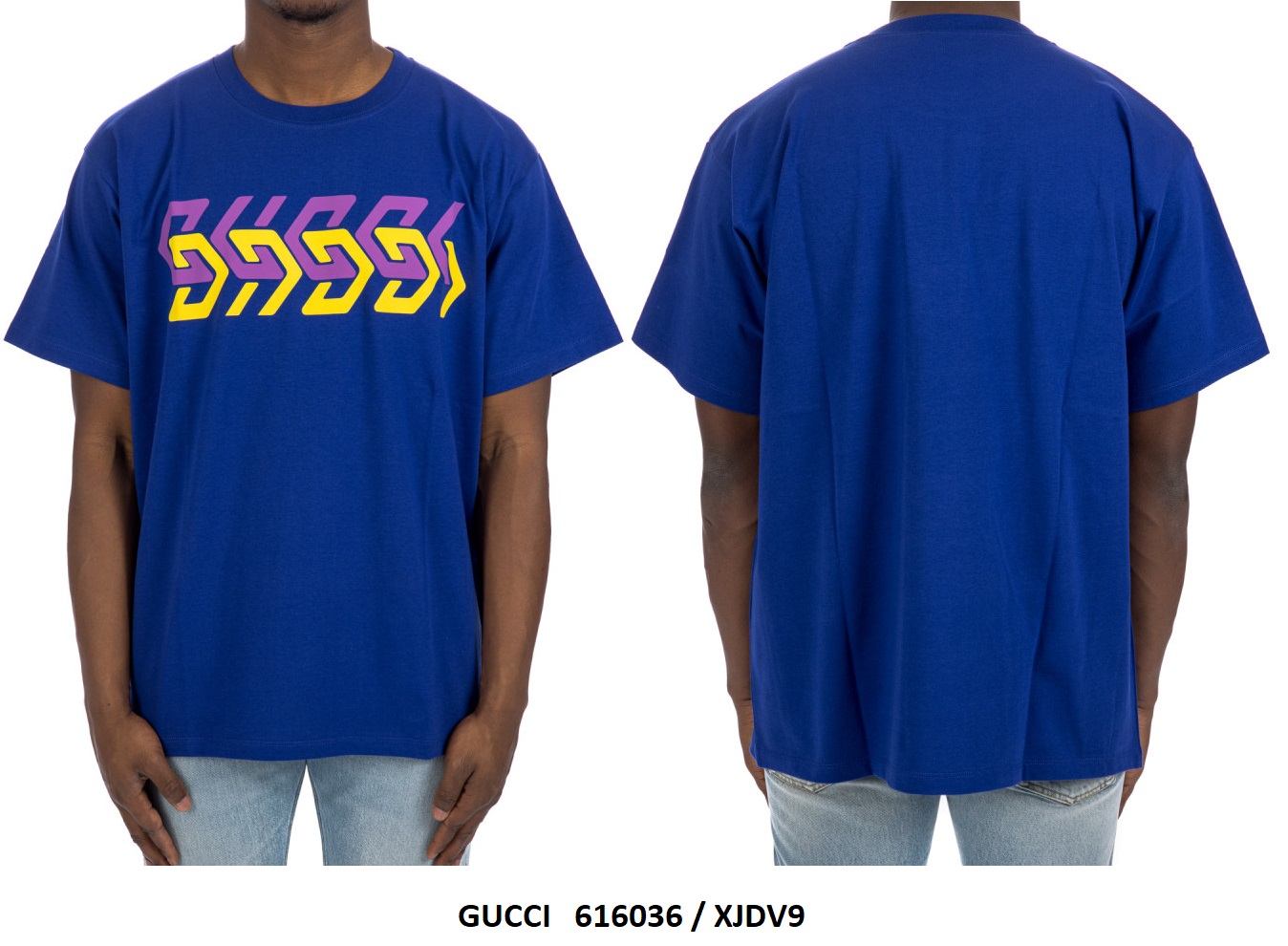 Rainbow Logo T-Shirt, Blue — 616036 XJDV9