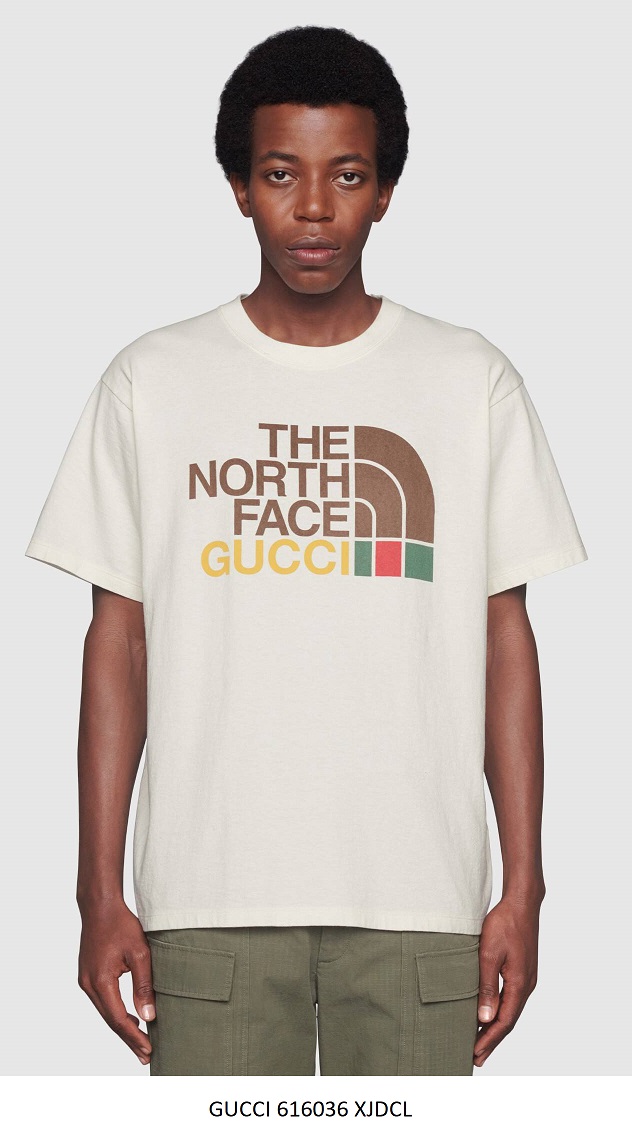 The North Face x Gucci T-Shirt, Cream — 616036 XJDC