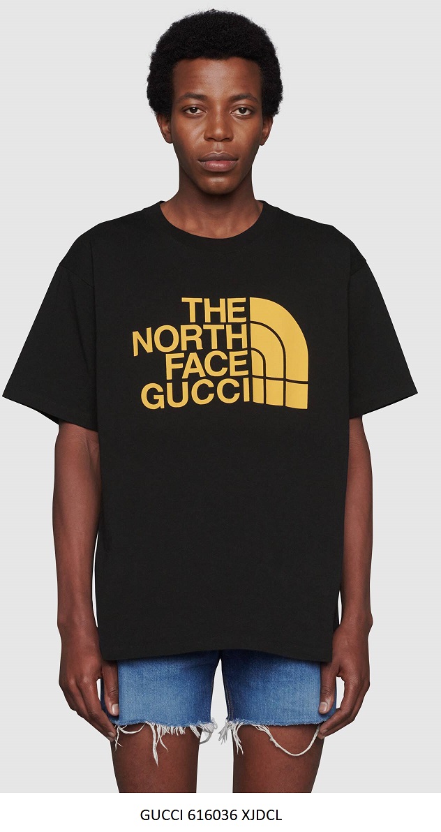 The North Face x Gucci T-Shirt, Black — 616036 XJDC