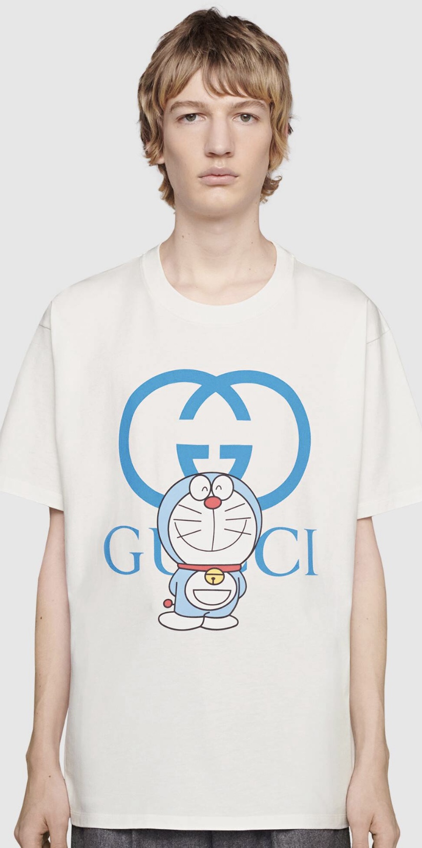GG Print T-Shirt, White — XJDEZ
