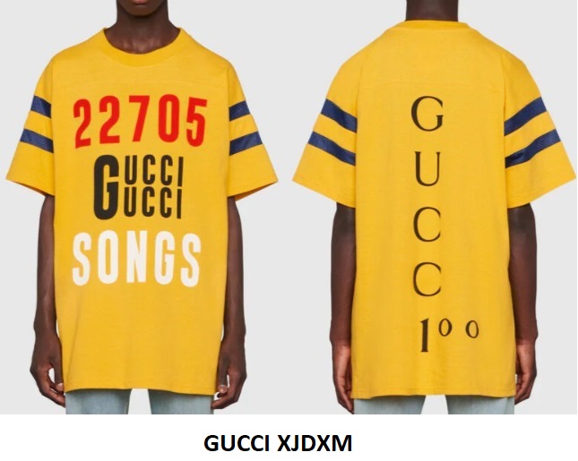 Gucci Songs T-Shirt, Yellow — XJDXM