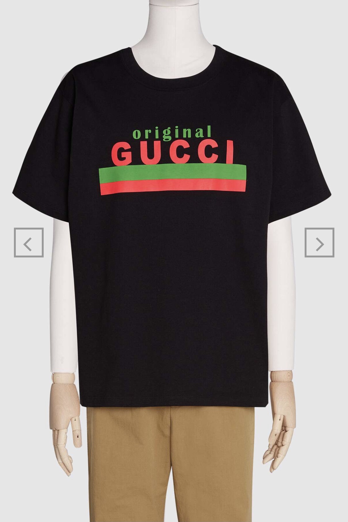 Original Gucci Label T-Shirt, Black