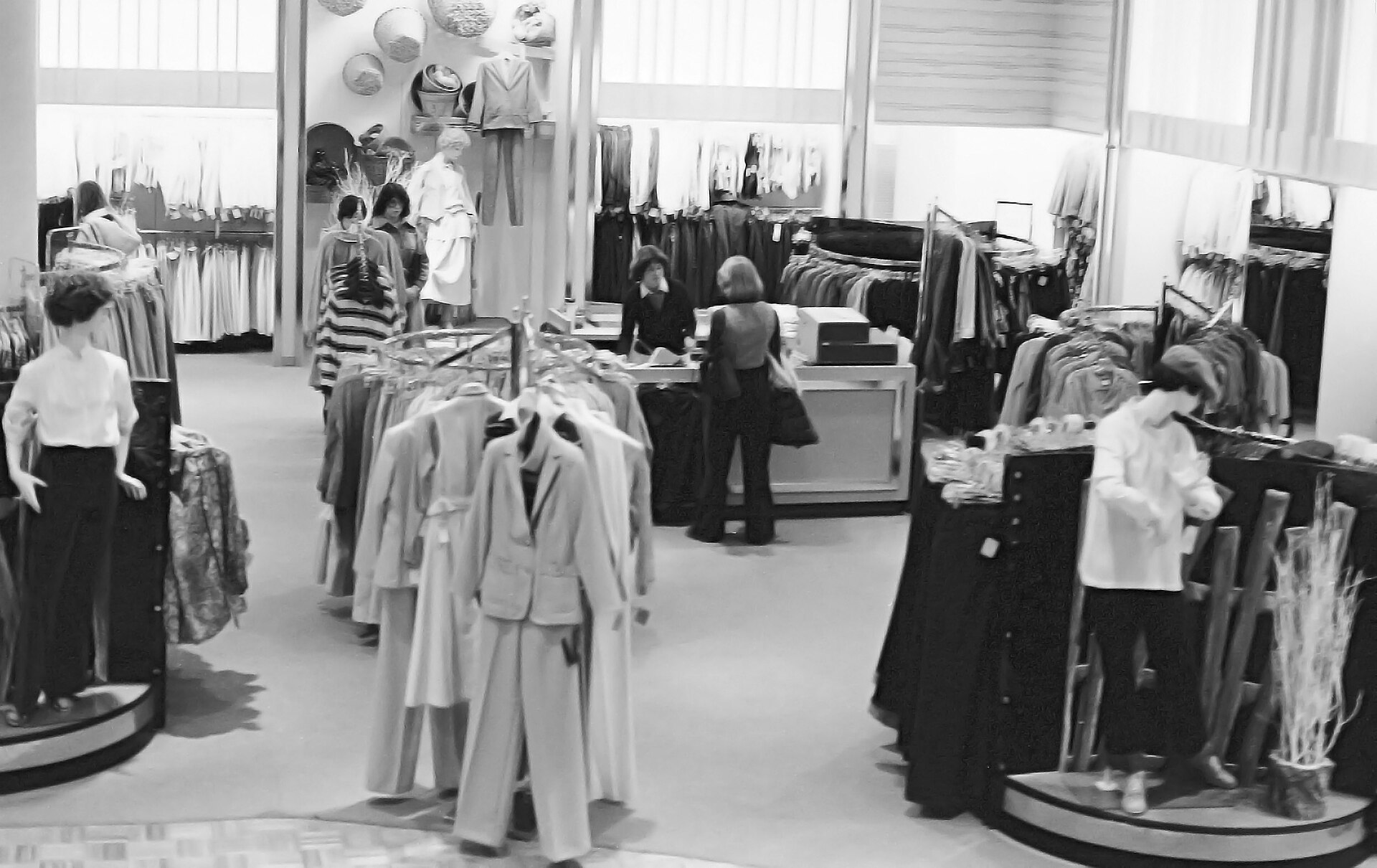 Interior of department store in Water Tower Place, Chicago, December 13, 1978