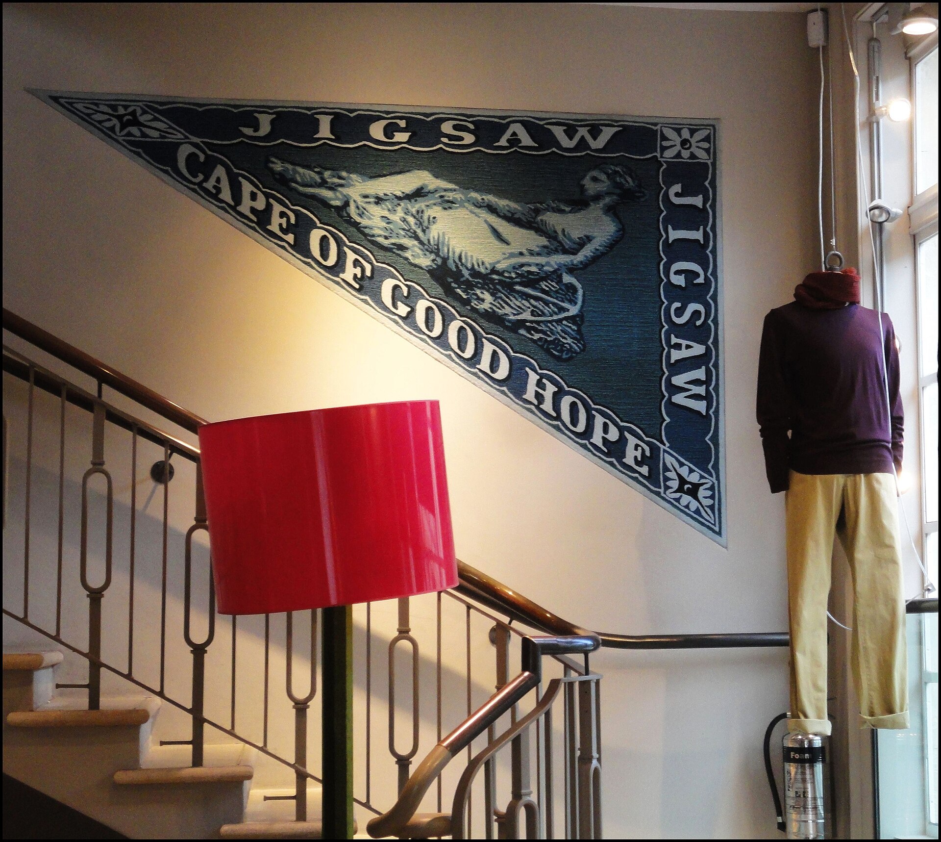 Bath ... in the old post office clothes shop a philatelic image.
