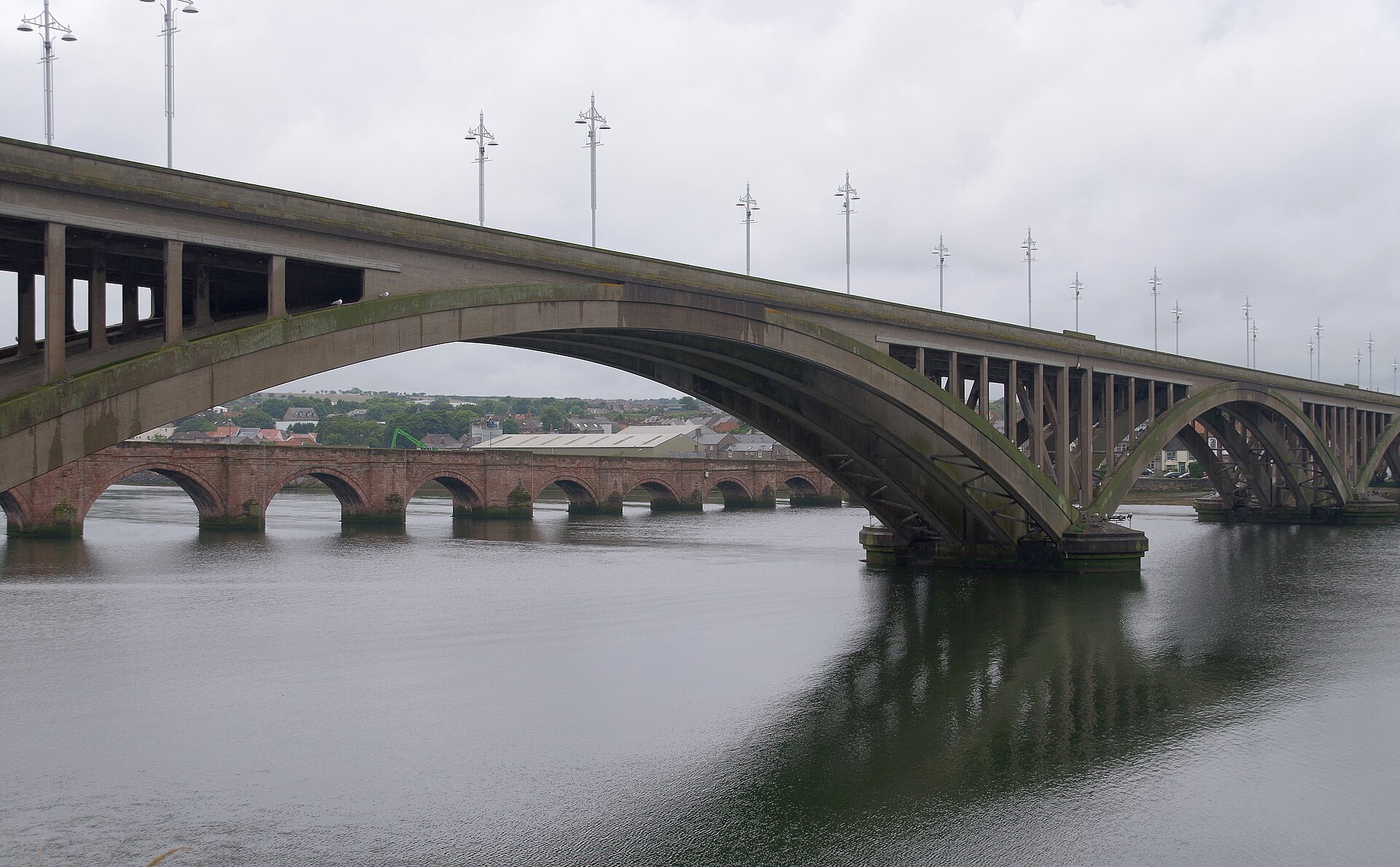 The Royal Tweed Bridge in Berwick-upon-Tweed.