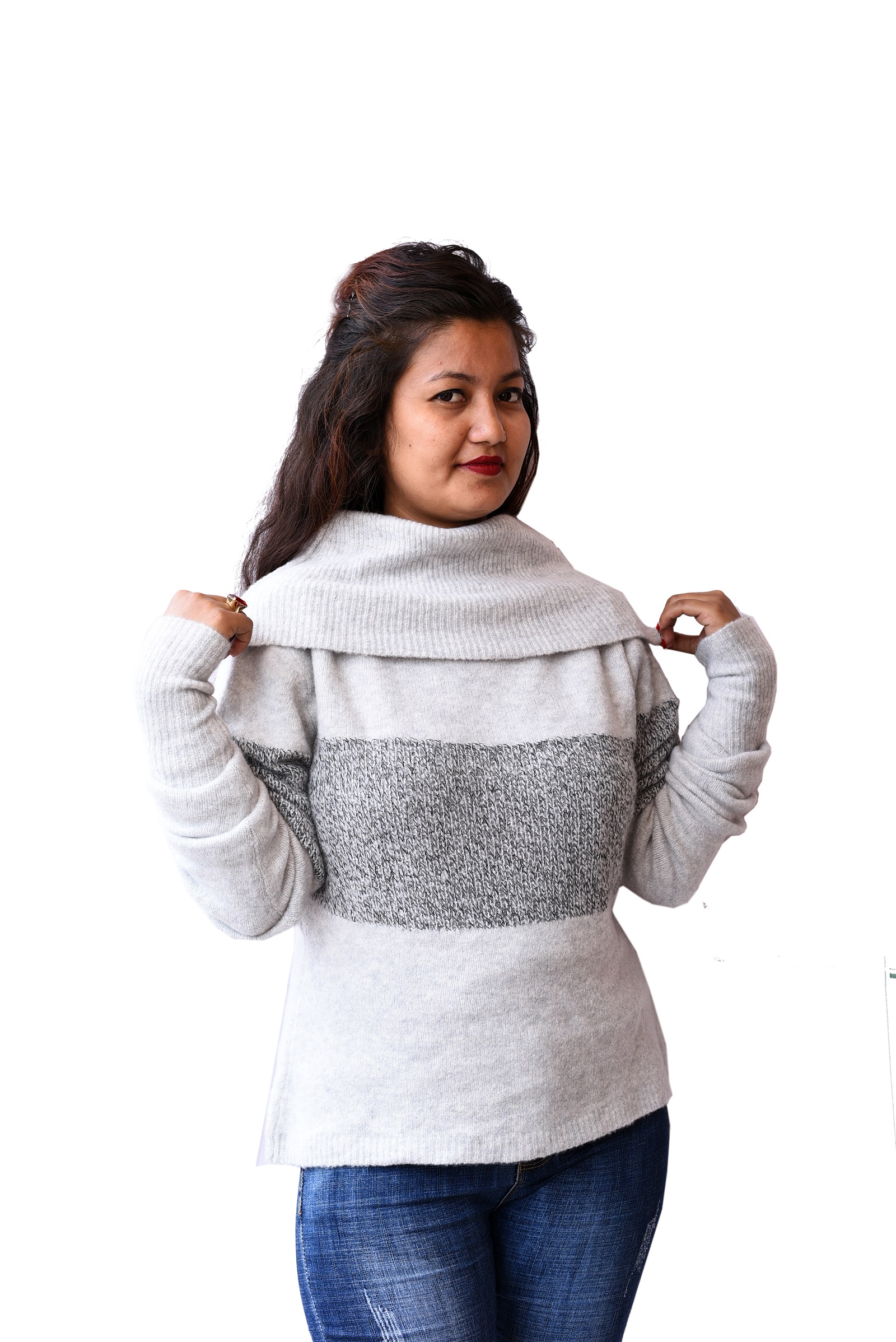 A cashmere sweater is a type of knitted garment made from the soft and fine wool of the cashmere goat. Cashmere wool is known for its except