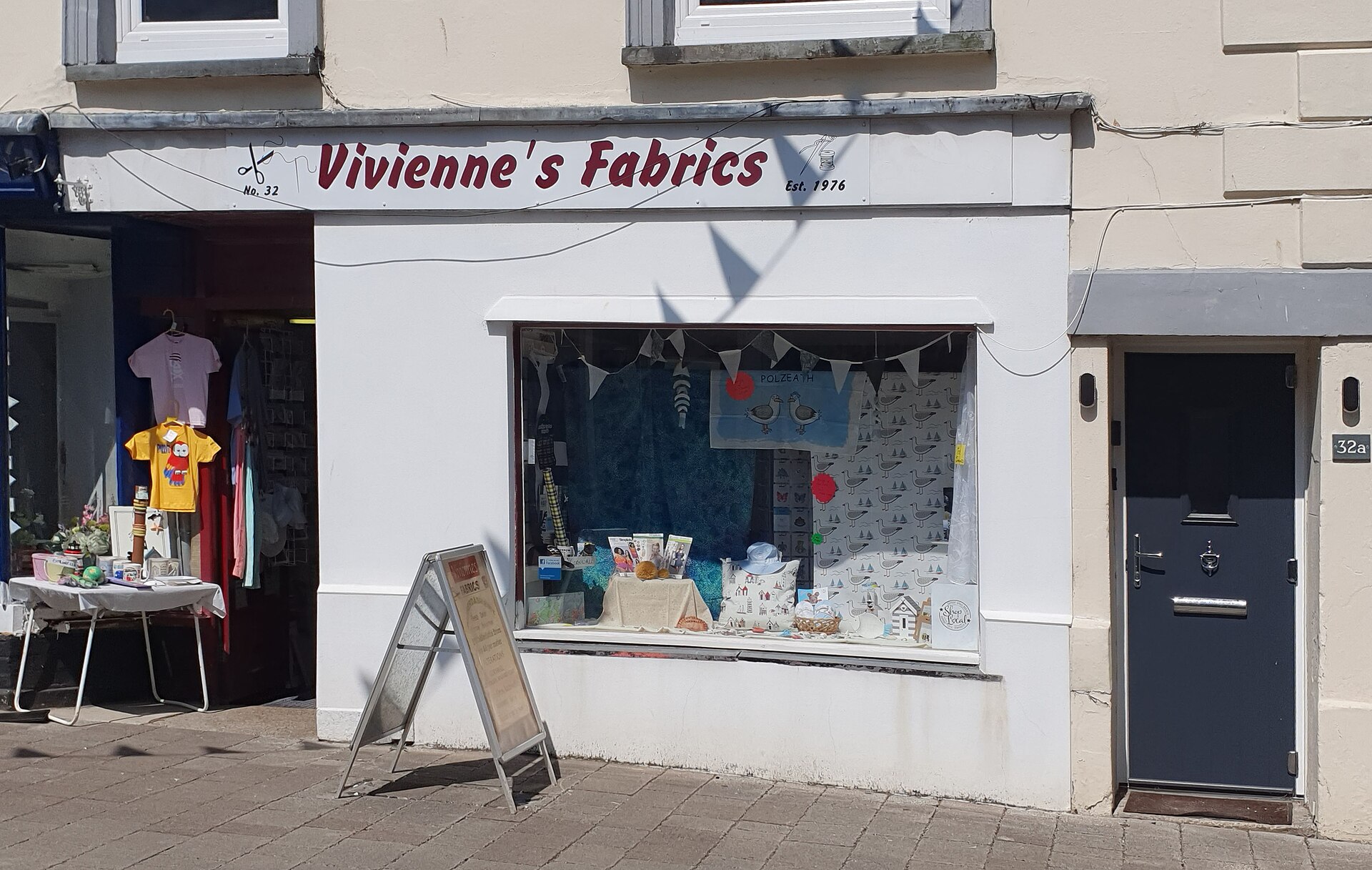 Fabric shop, Molesworth Street, Wadebridge, Cornwall - August 2026