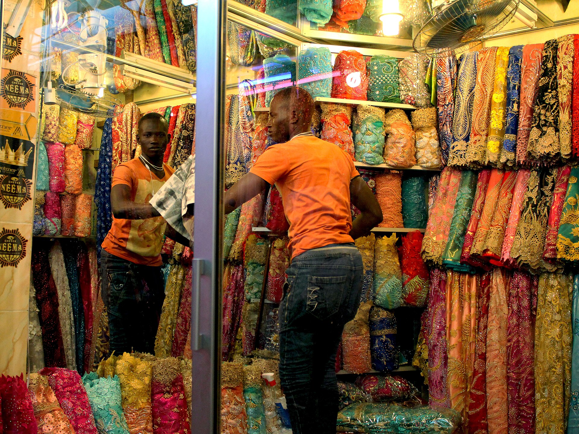 This is an image of "African people at work" from