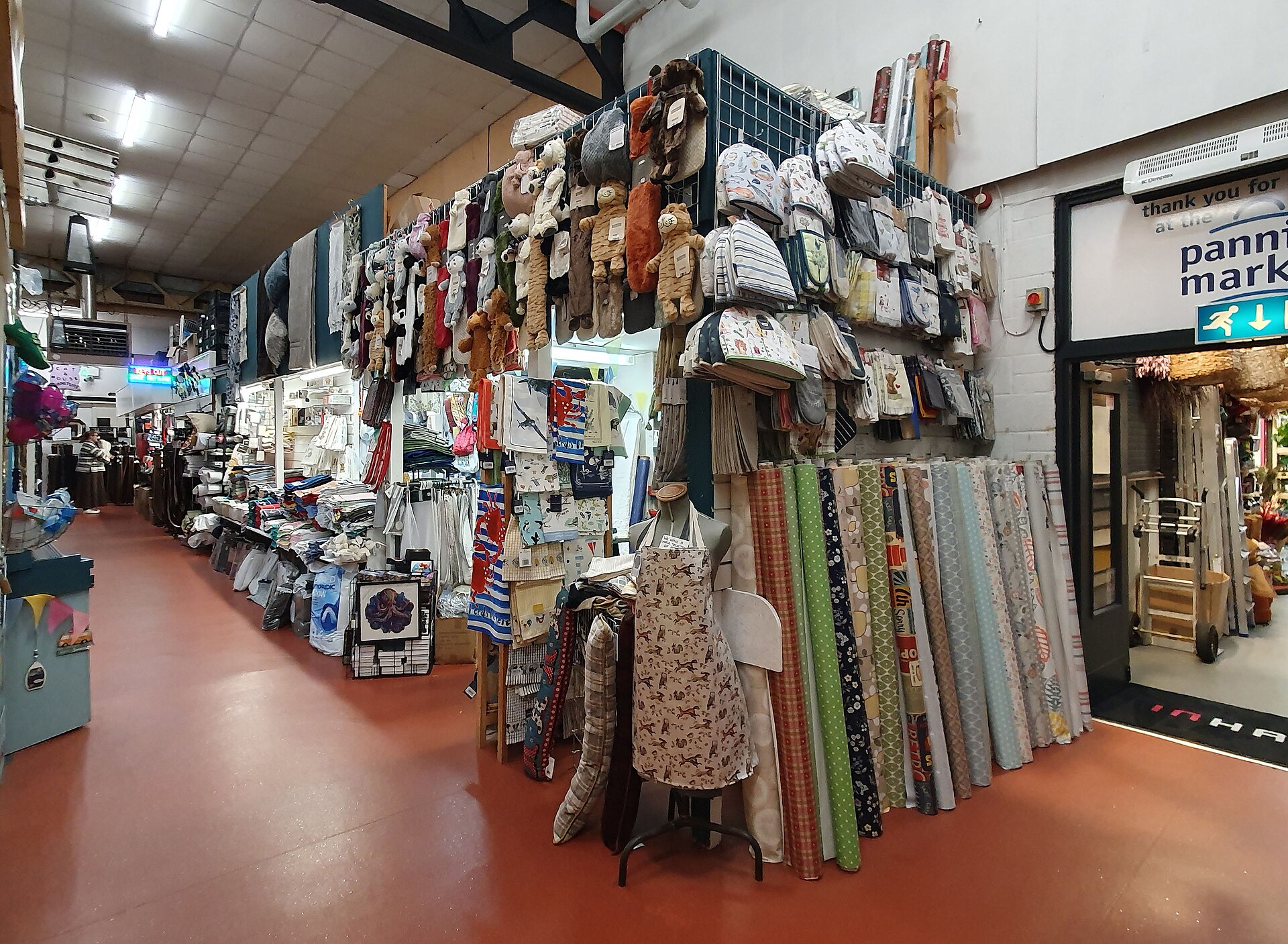 Haberdashery stall, Truro Pannier Market, Cornwall - October 2025
