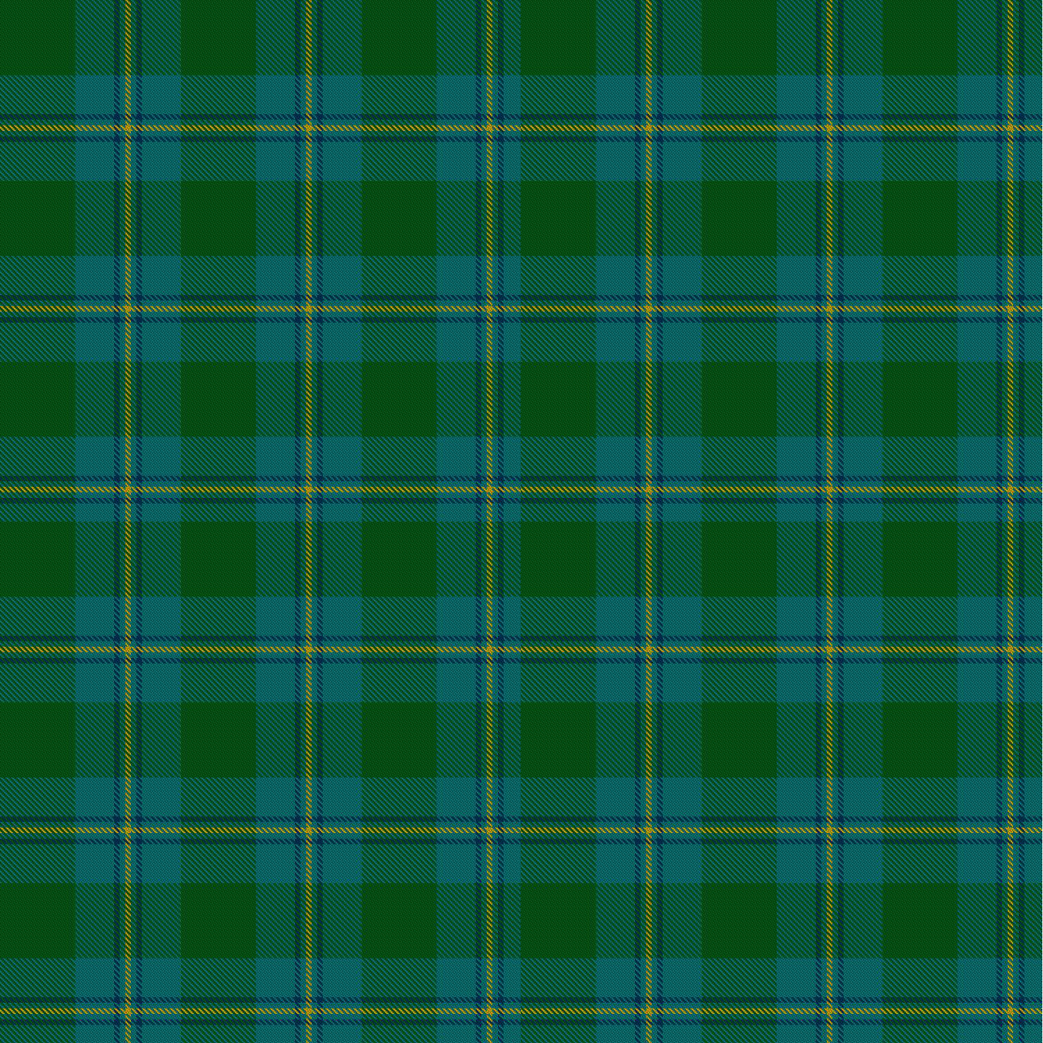 The official tartan recognised by the Clan Chief Rupert C Irving, Chief of The Name & Arms of Irving of Bonshaw and for all those members of
